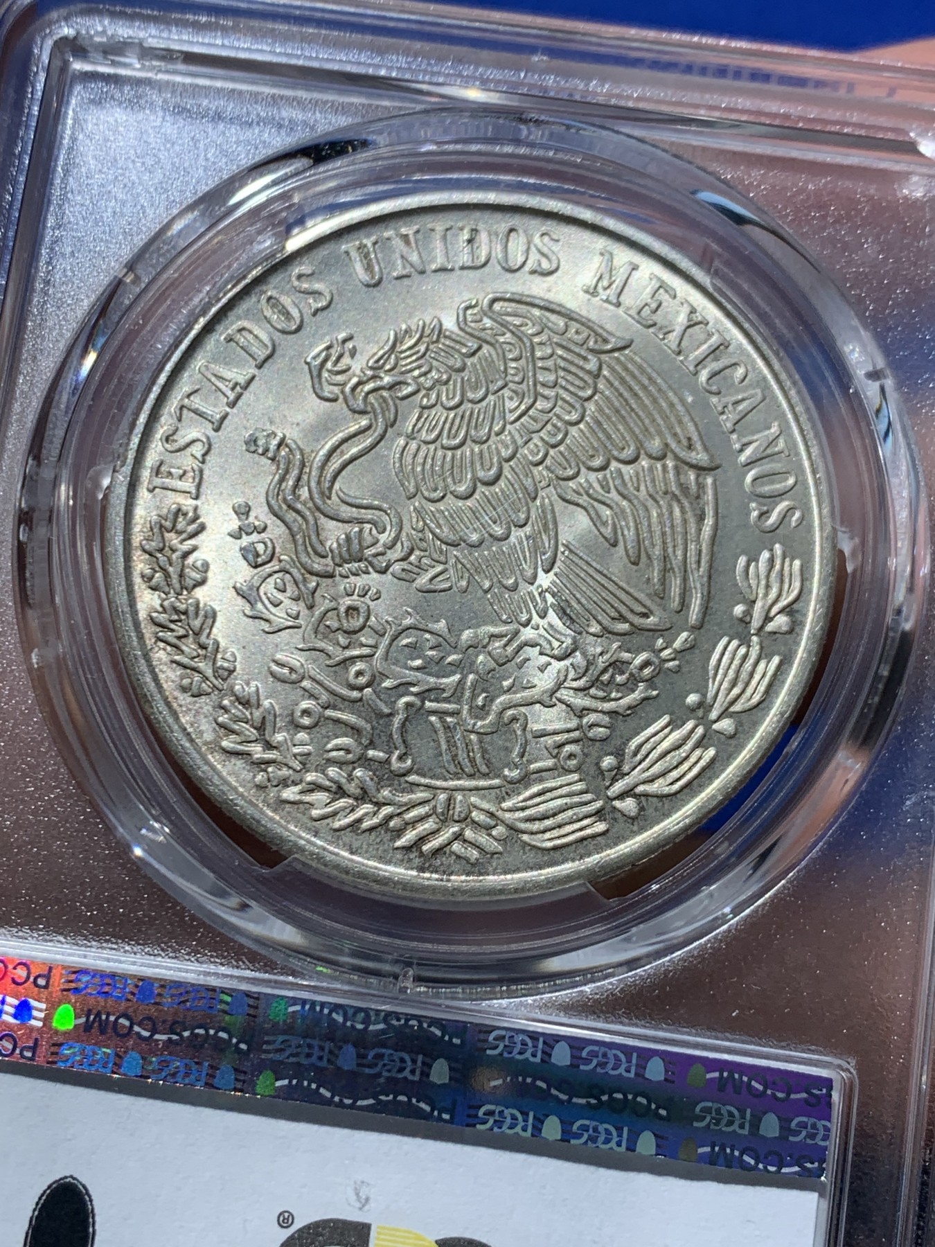 《竞宝斋》第246场-周日，周一 ，周二3场连拍 (全场包邮) PCGS MS65 墨西哥1978年革命领袖1978年100比索大银币