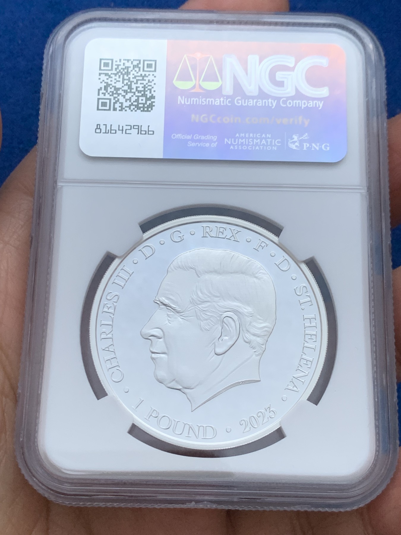 《竞宝斋》第246场-周日，周一 ，周二3场连拍 (全场包邮) NGC PF70UC 圣赫勒拿2023年乔治屠龙1元银币