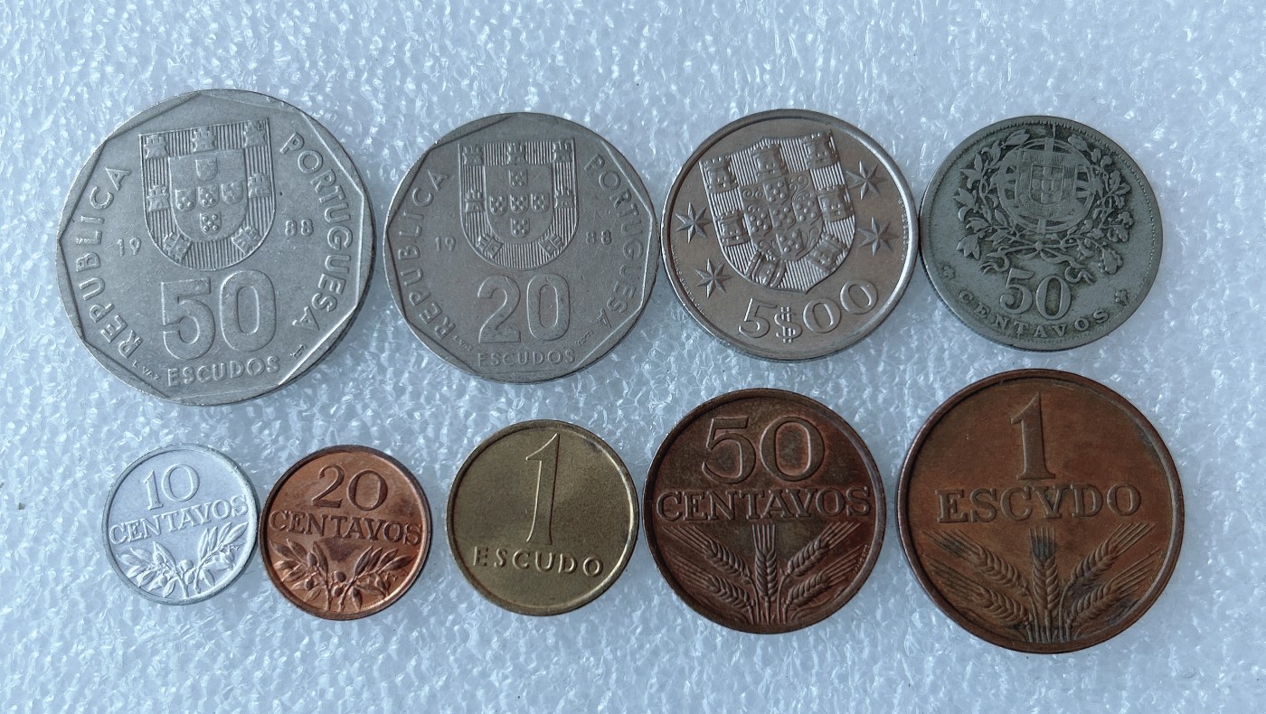 第一海外回流一元起拍收藏 散币专场 第71期 葡萄牙硬币 9枚