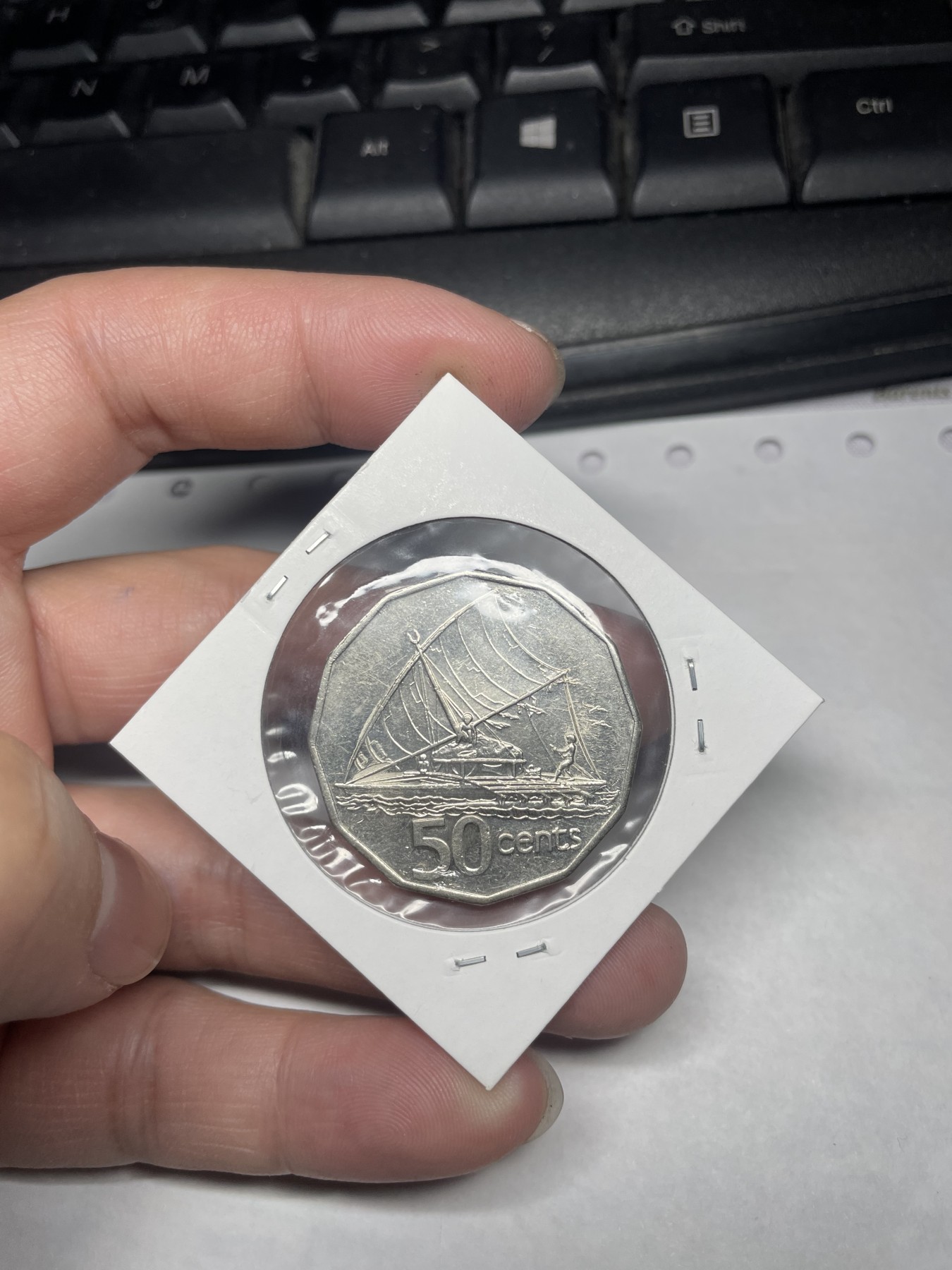 2024年集古藏今外币拍卖第8场（大洋洲场） 1990年斐济50分