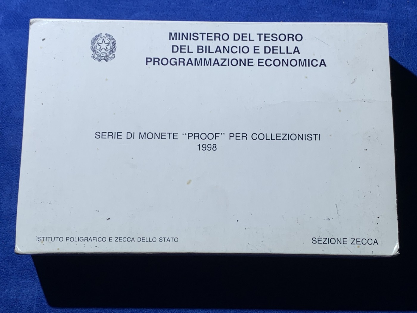 《竞宝斋》第246场-周日，周一 ，周二3场连拍 (全场包邮) 意大利1998年精制套币，贝尼尼纪念，设计精美大套，盒证全