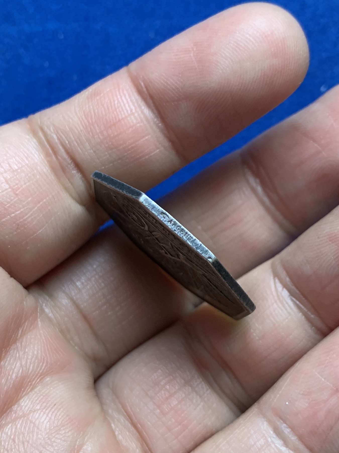 《竞宝斋》第246场-周日，周一 ，周二3场连拍 (全场包邮) 法国1845-1860农业部银质八角代币 10.7克 29mm 手指边铭 银标 早期品种