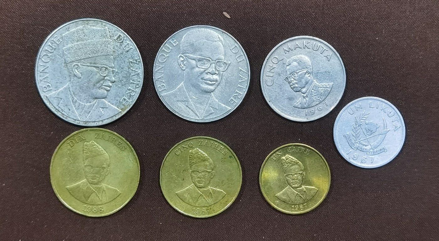 北京马甸外国币专卖微拍第117期，外国非贵金属纪念币，流通币专场，陆续上新，欢迎关注 扎伊尔