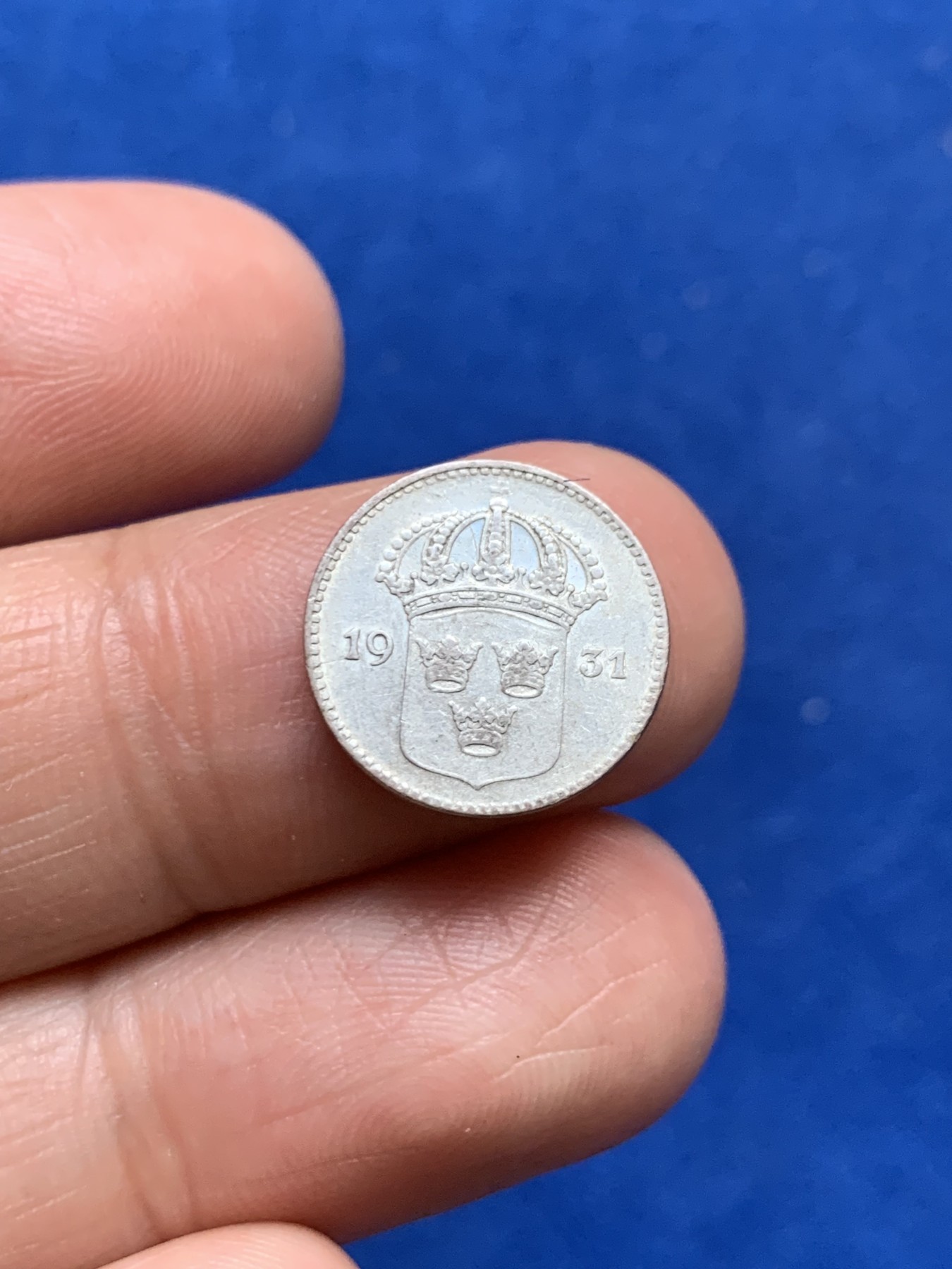 《竞宝斋》第246场-周日，周一 ，周二3场连拍 (全场包邮) 两枚一组 丹麦1914年10欧尔银币+瑞典1931年10欧尔银币