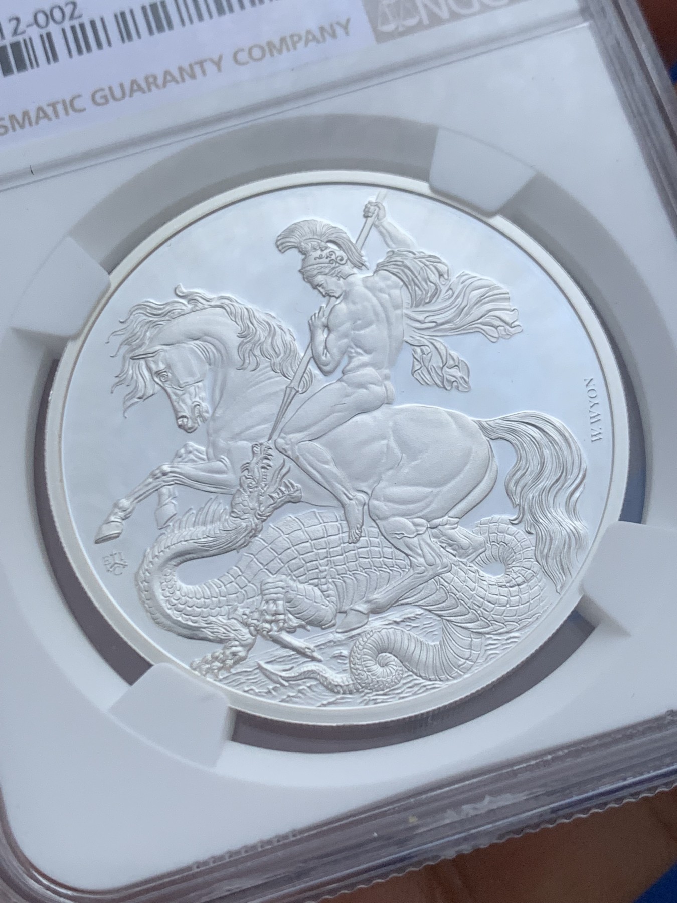 《竞宝斋》第246场-周日，周一 ，周二3场连拍 (全场包邮) NGC PF70UC 圣赫勒拿2023年乔治屠龙1元银币