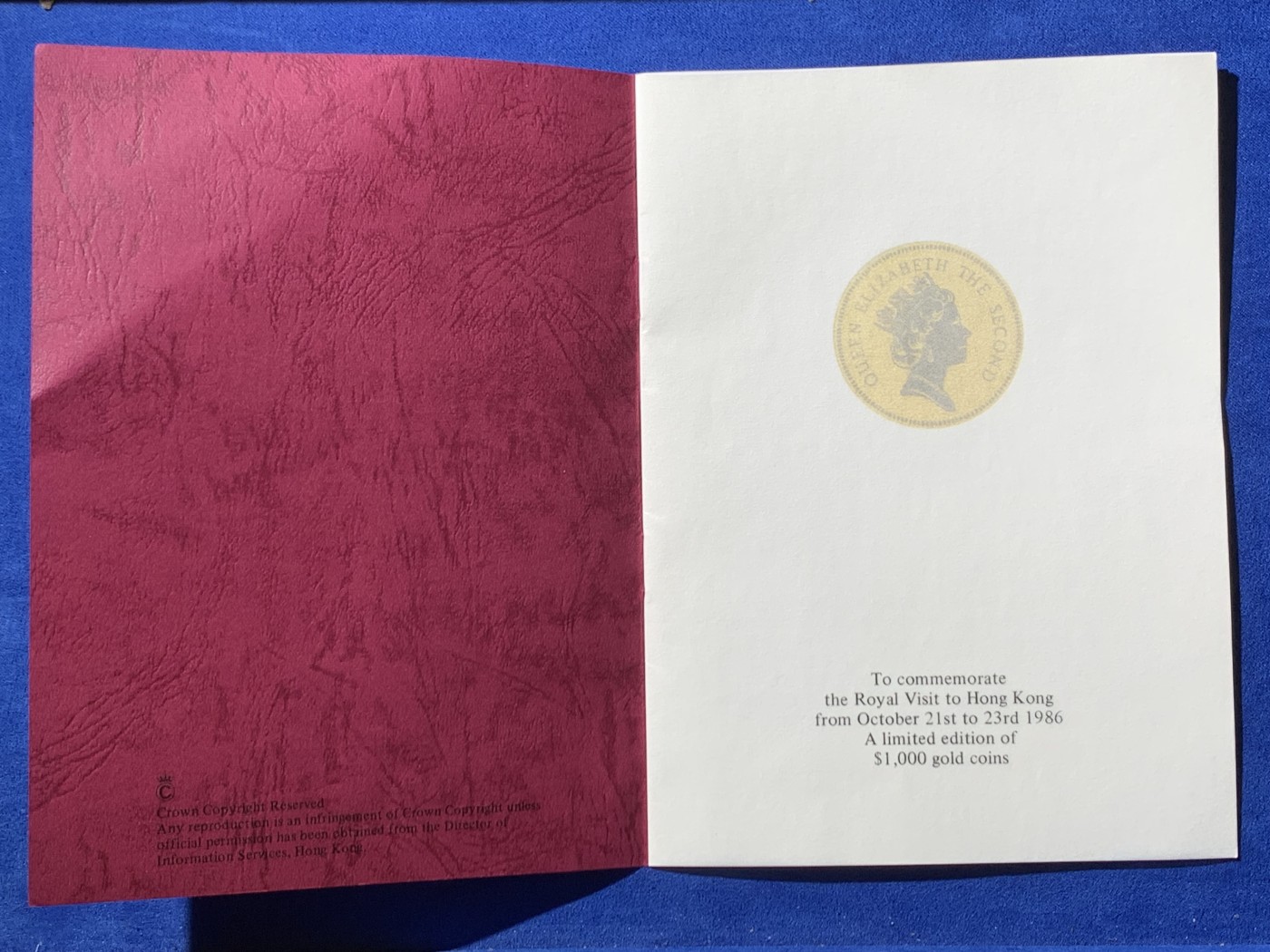 《竞宝斋》第246场-周日，周一 ，周二3场连拍 (全场包邮) NGC-PF69UC 中国 香港1986年 女王访港1000元金币 原盒原证书 15.97克 917金 港英盾徽 金价持续走高一片大好