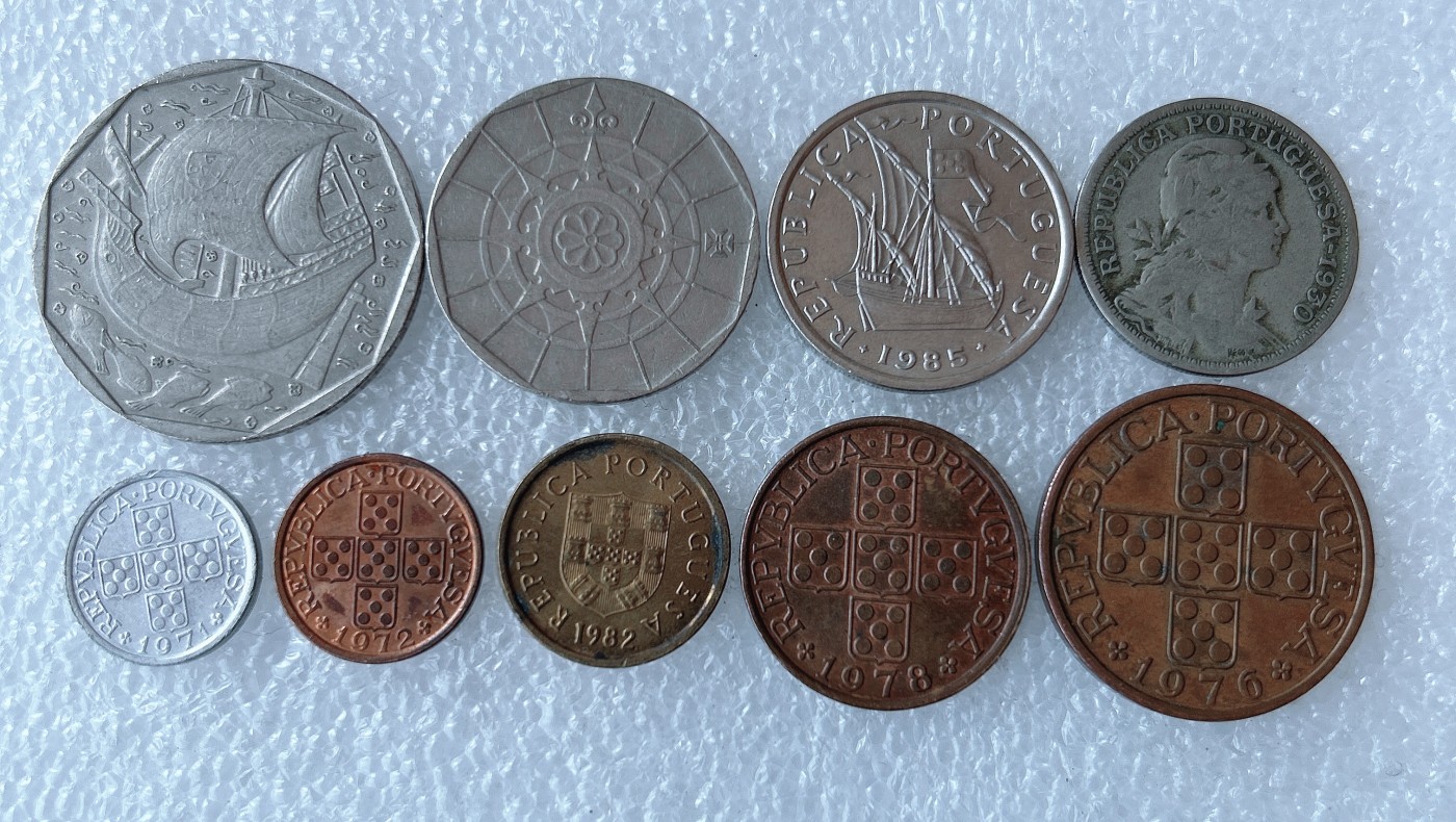 第一海外回流一元起拍收藏 散币专场 第71期 葡萄牙硬币 9枚