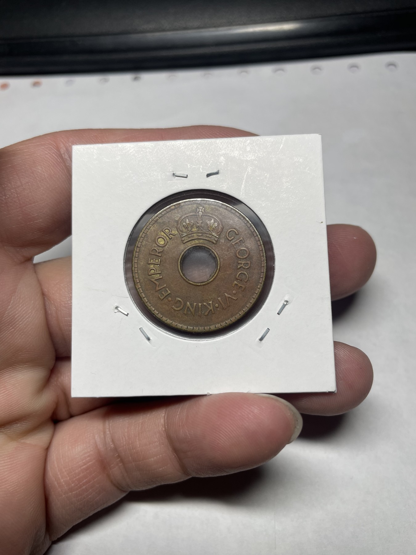 2024年集古藏今外币拍卖第8场（大洋洲场） 1942年斐济中孔铜币