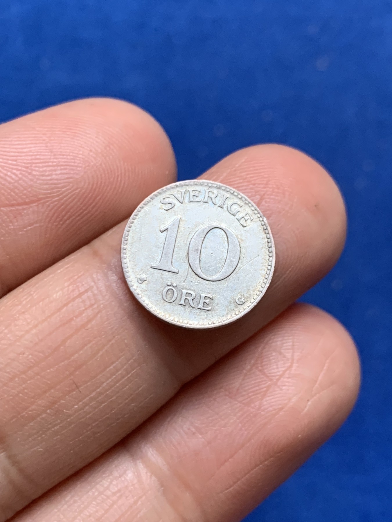 《竞宝斋》第246场-周日，周一 ，周二3场连拍 (全场包邮) 两枚一组 丹麦1914年10欧尔银币+瑞典1931年10欧尔银币