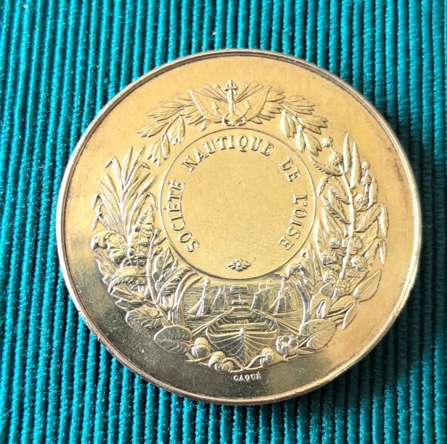 外国币章第二十一期（龙年首期） 19世纪法国镀金银章46mm48g