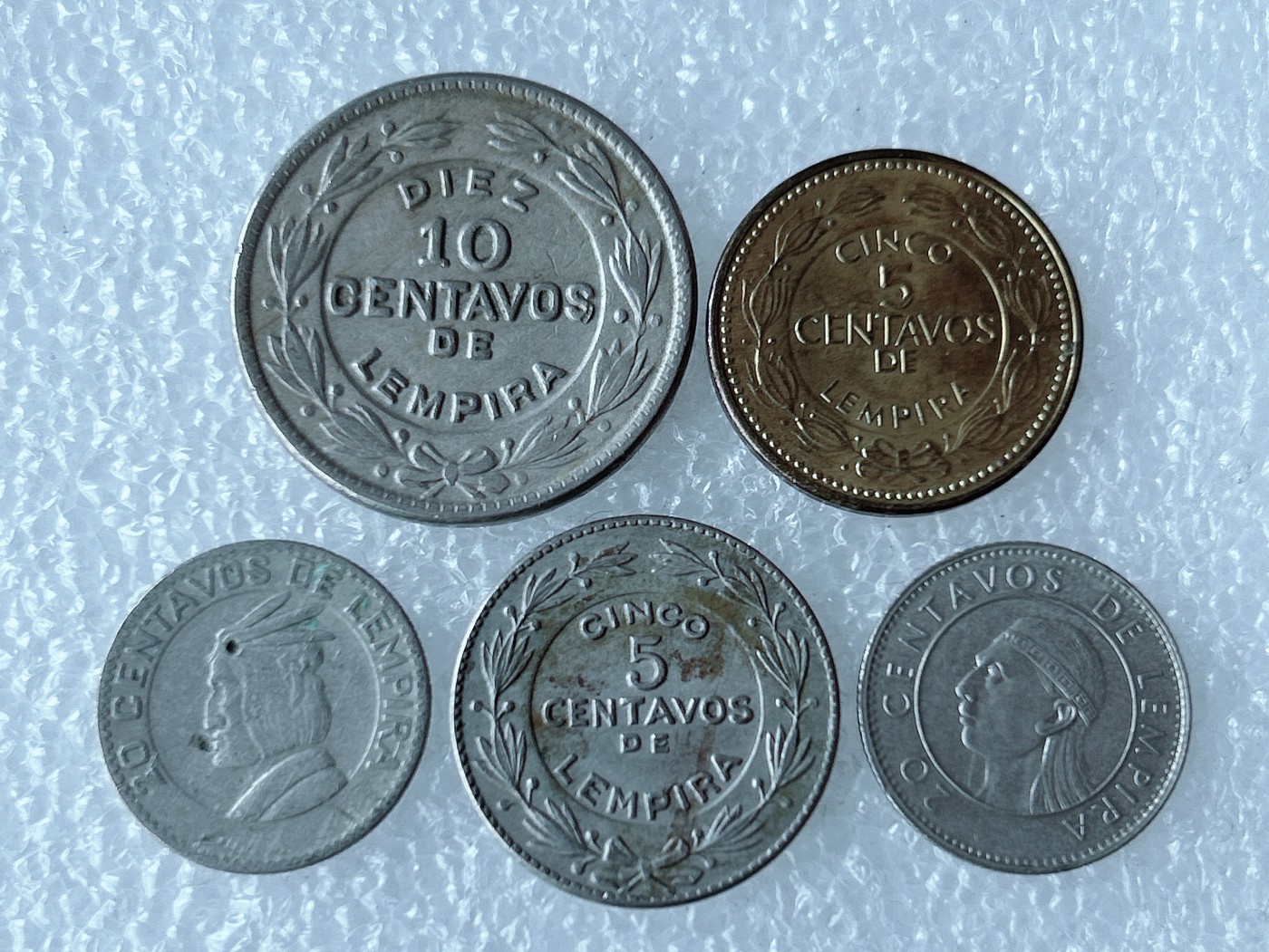 第一海外回流一元起拍收藏 散币专场 第71期 洪都拉斯 5枚