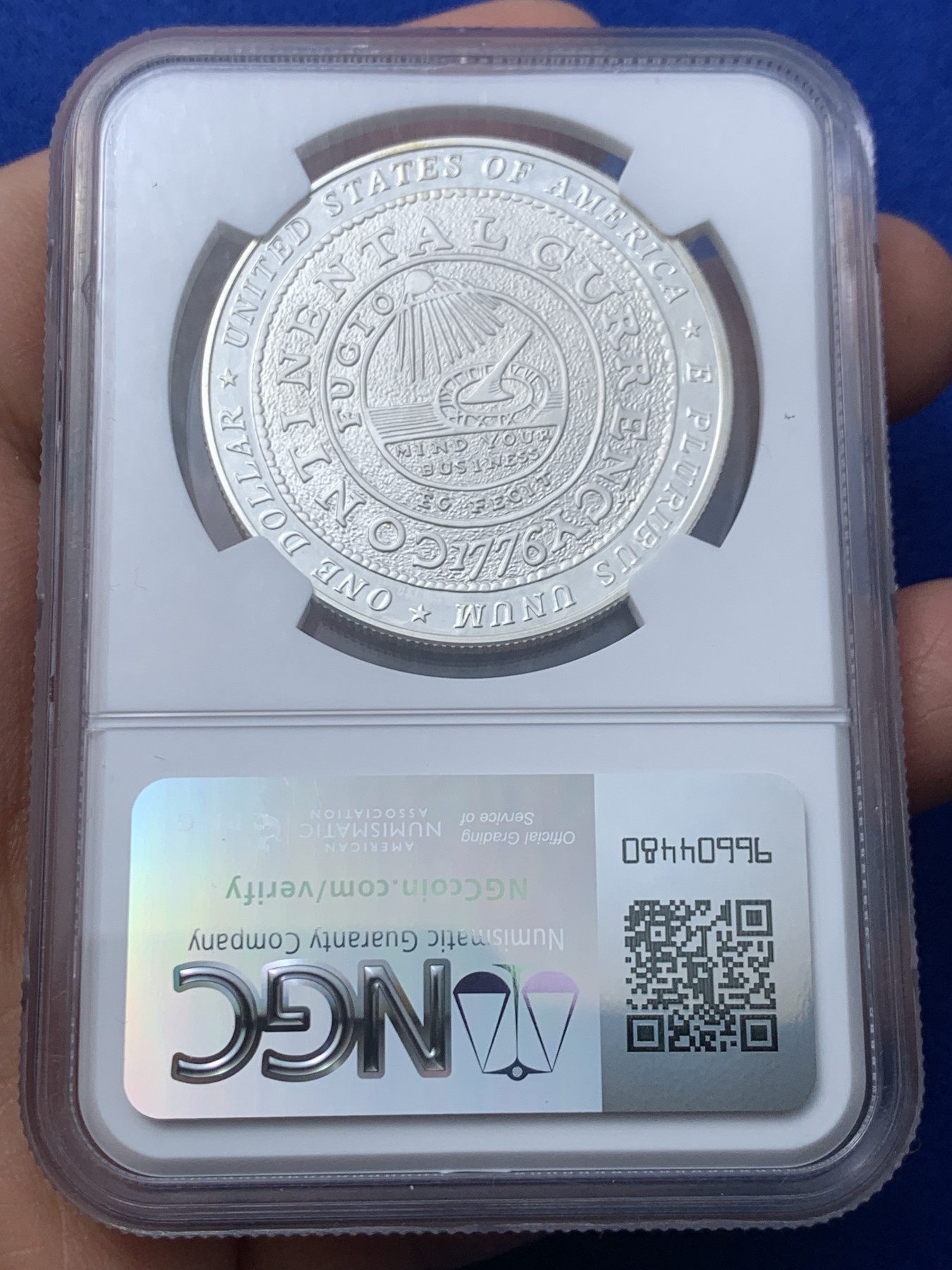 《竞宝斋》第246场-周日，周一 ，周二3场连拍 (全场包邮) NGC PF69UC 美国2006年P版富兰克林1美元精制大银币