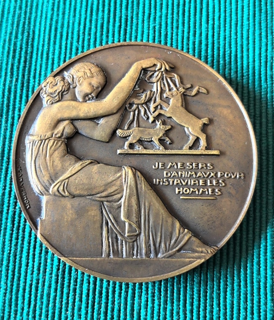 外国币章第二十一期（龙年首期） 拉封丹寓言，58mm，Jean vernon作品