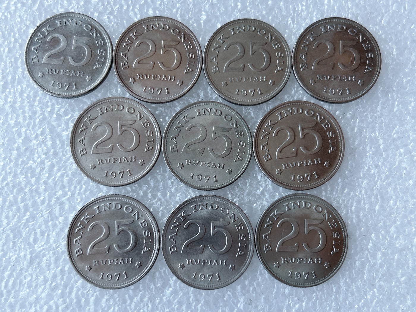 第一海外回流一元起拍收藏 散币专场 第71期 印度尼西亚25卢比 10枚