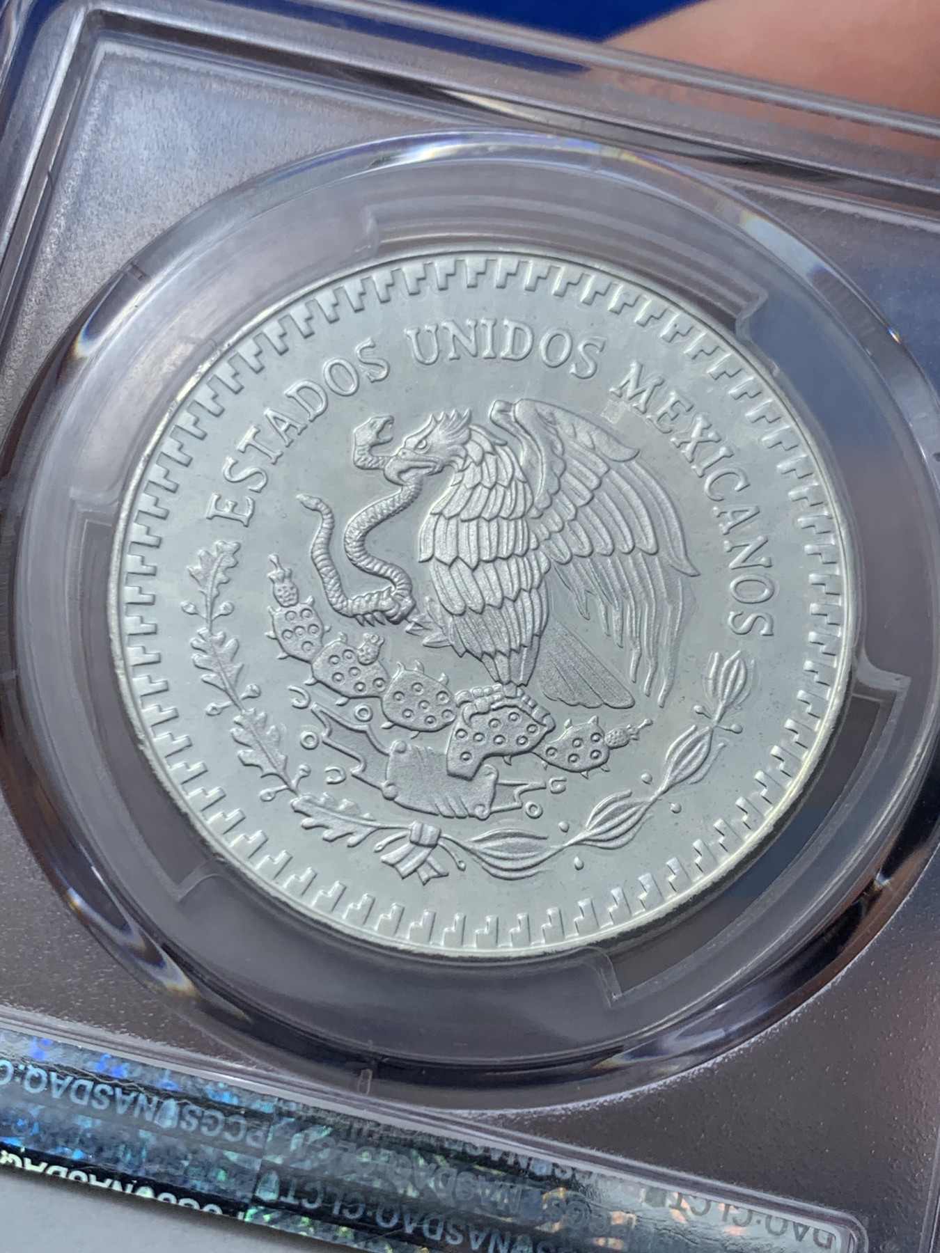 《竞宝斋》第246场-周日，周一 ，周二3场连拍 (全场包邮) PCGS PR68DCAM 墨西哥 1986年 自由女神精制1盎司银币