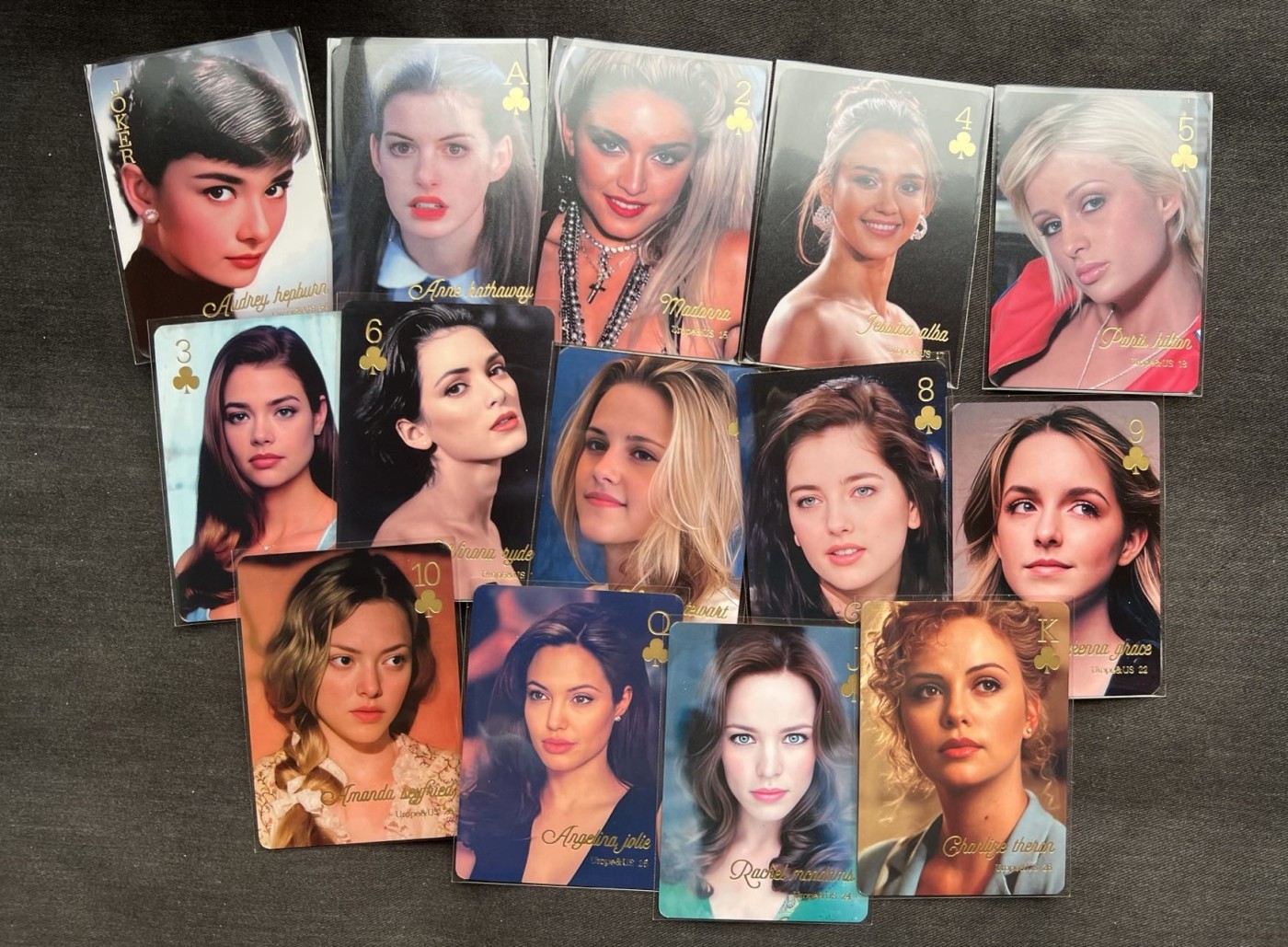 【随心卡拍】收藏卡拍卖【第14期】 阿毛玩卡 女明星卡 14张 普卡金边