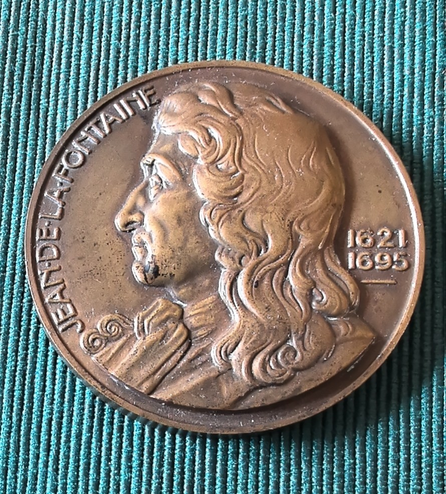 外国币章第二十一期（龙年首期） 拉封丹寓言，58mm，Jean vernon作品