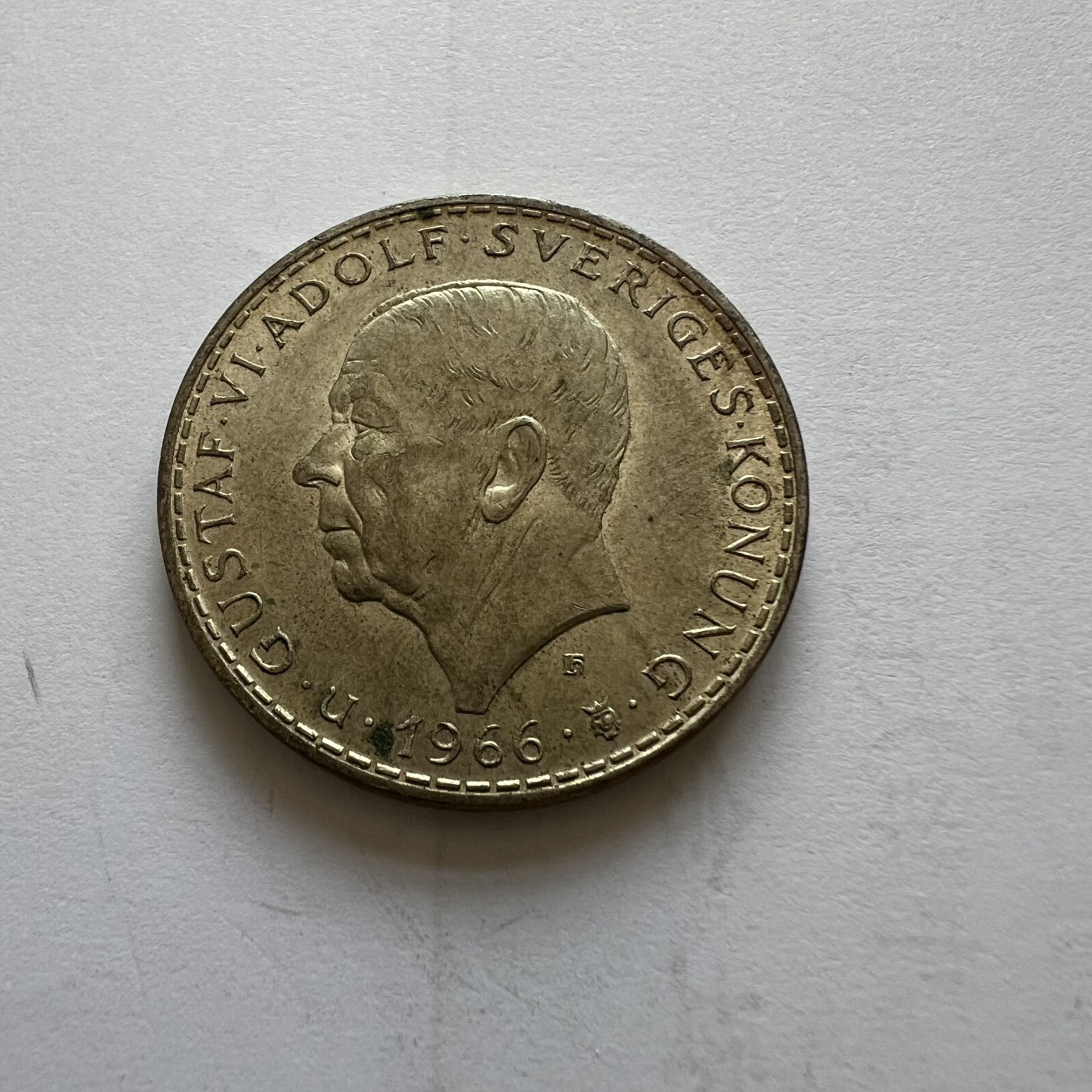 顺丰包邮 外国新银币 老银币 瑞典好品1966年 议会改革纪念银币直径34毫米