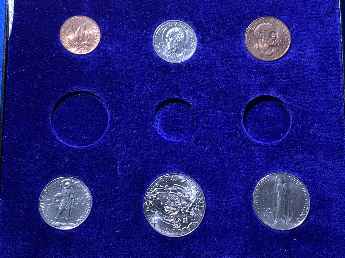 《竞宝斋》第246场-周日，周一 ，周二3场连拍 (全场包邮) 6枚一组 梵蒂冈 1936年 原盒 细节见图