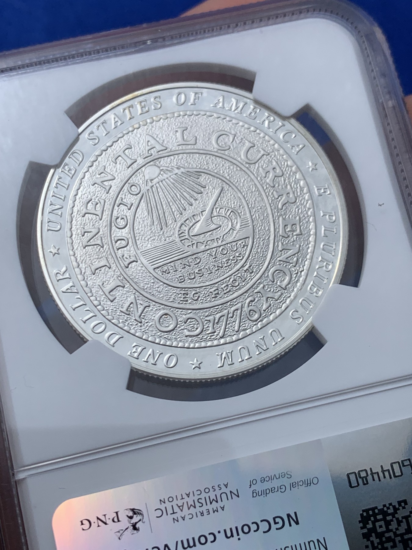 《竞宝斋》第246场-周日，周一 ，周二3场连拍 (全场包邮) NGC PF69UC 美国2006年P版富兰克林1美元精制大银币