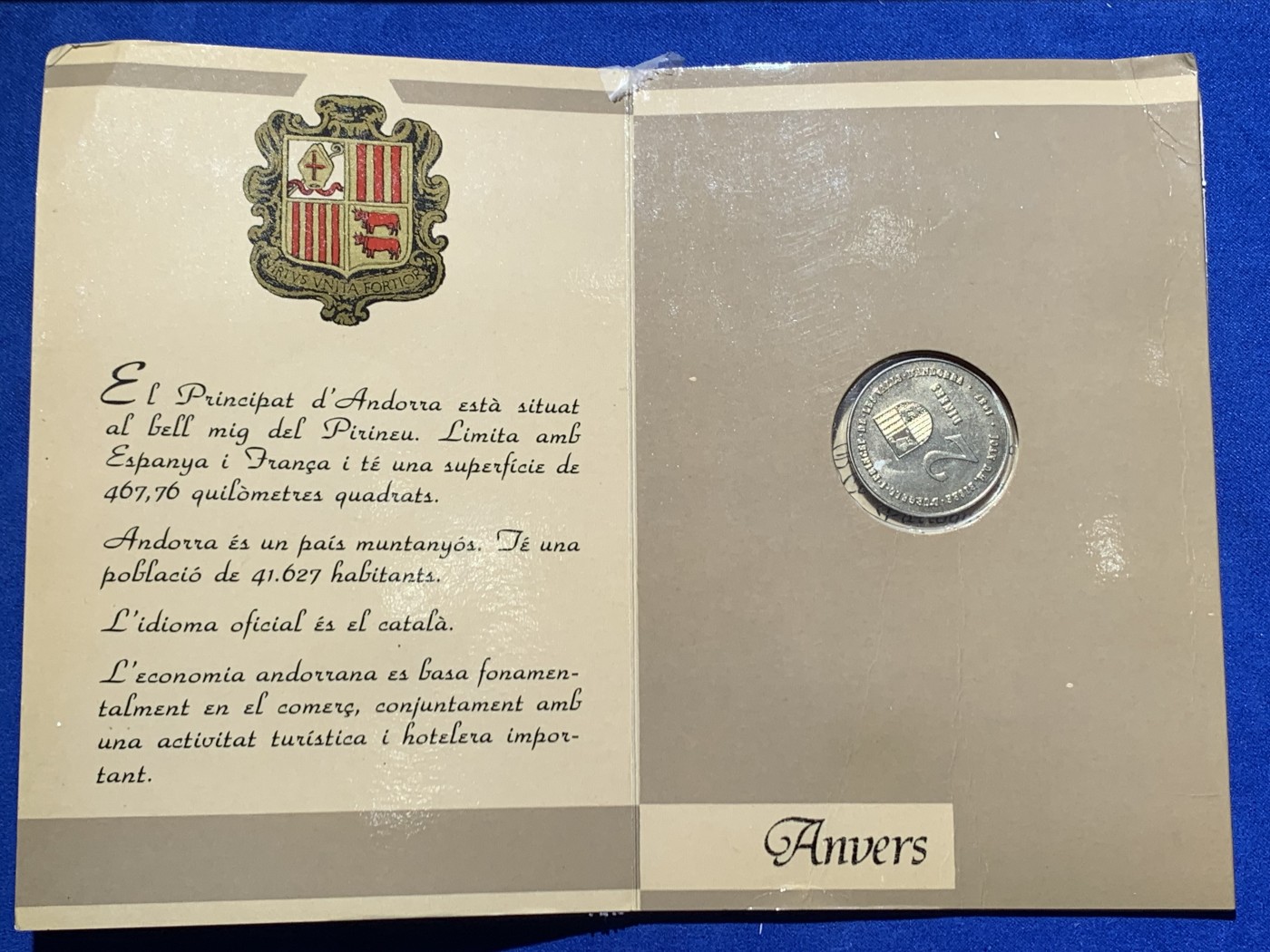 《竞宝斋》第247场-周日，周一 ，周二3场连拍 (全场包邮) 卡装 安道尔1987年划船和滑雪2第纳尔纪念币