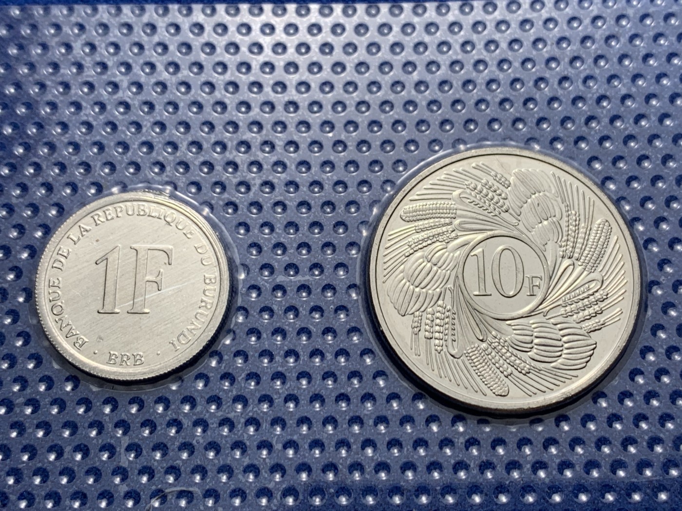 《竞宝斋》第247场-周日，周一 ，周二3场连拍 (全场包邮) 布隆迪共和国4枚装套币