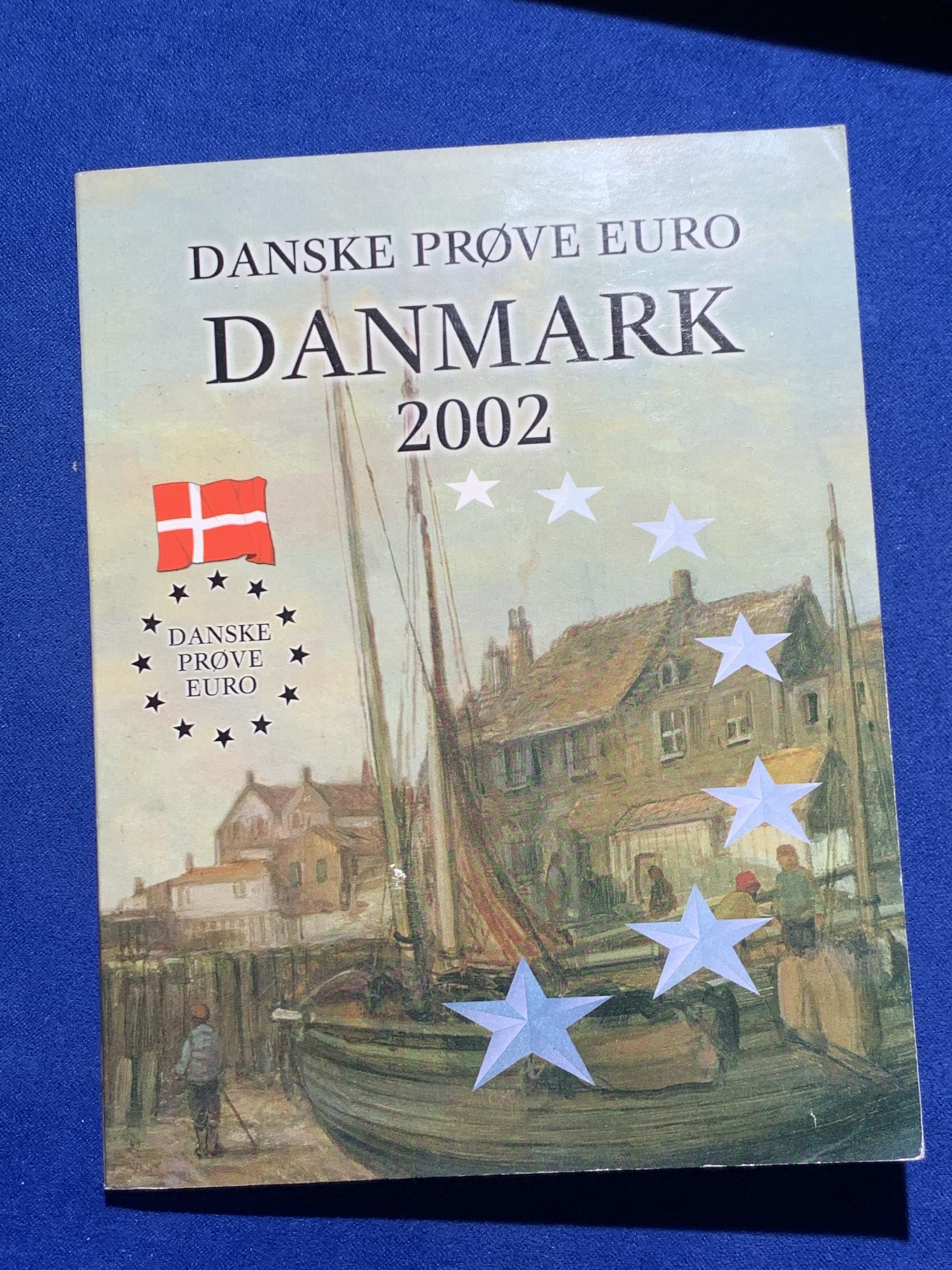 《竞宝斋》第247场-周日，周一 ，周二3场连拍 (全场包邮) 丹麦 2002年欧元样币 仅铸造过样币，未发行过流通币 稀少