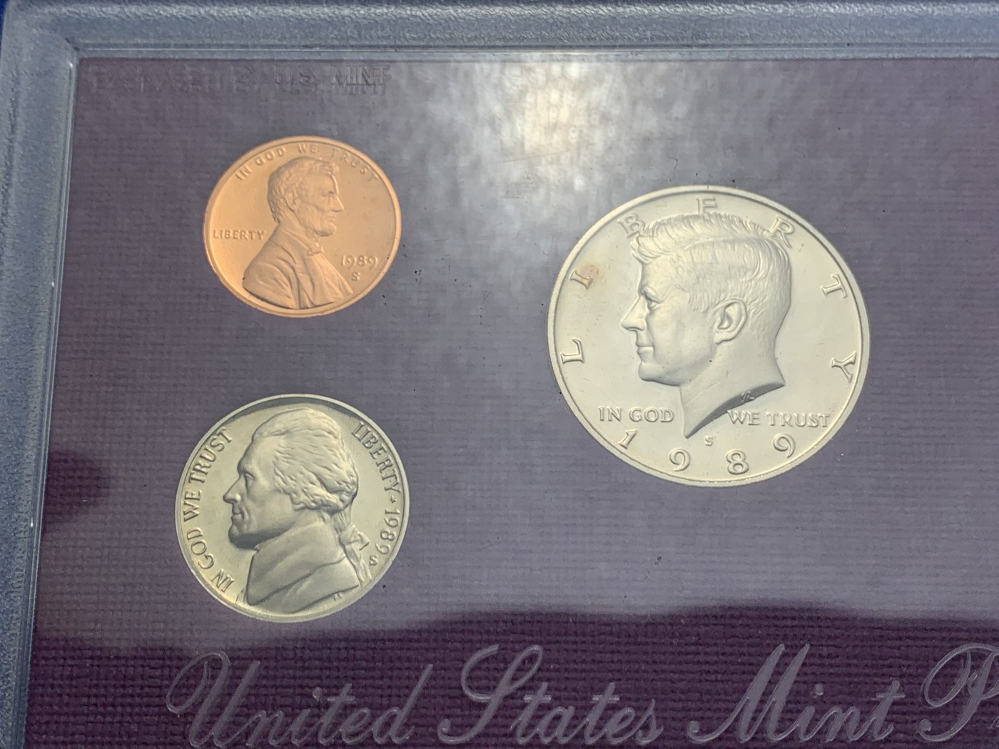 《竞宝斋》第247场-周日，周一 ，周二3场连拍 (全场包邮) PROOF封装 美国1989年5枚装精制套币