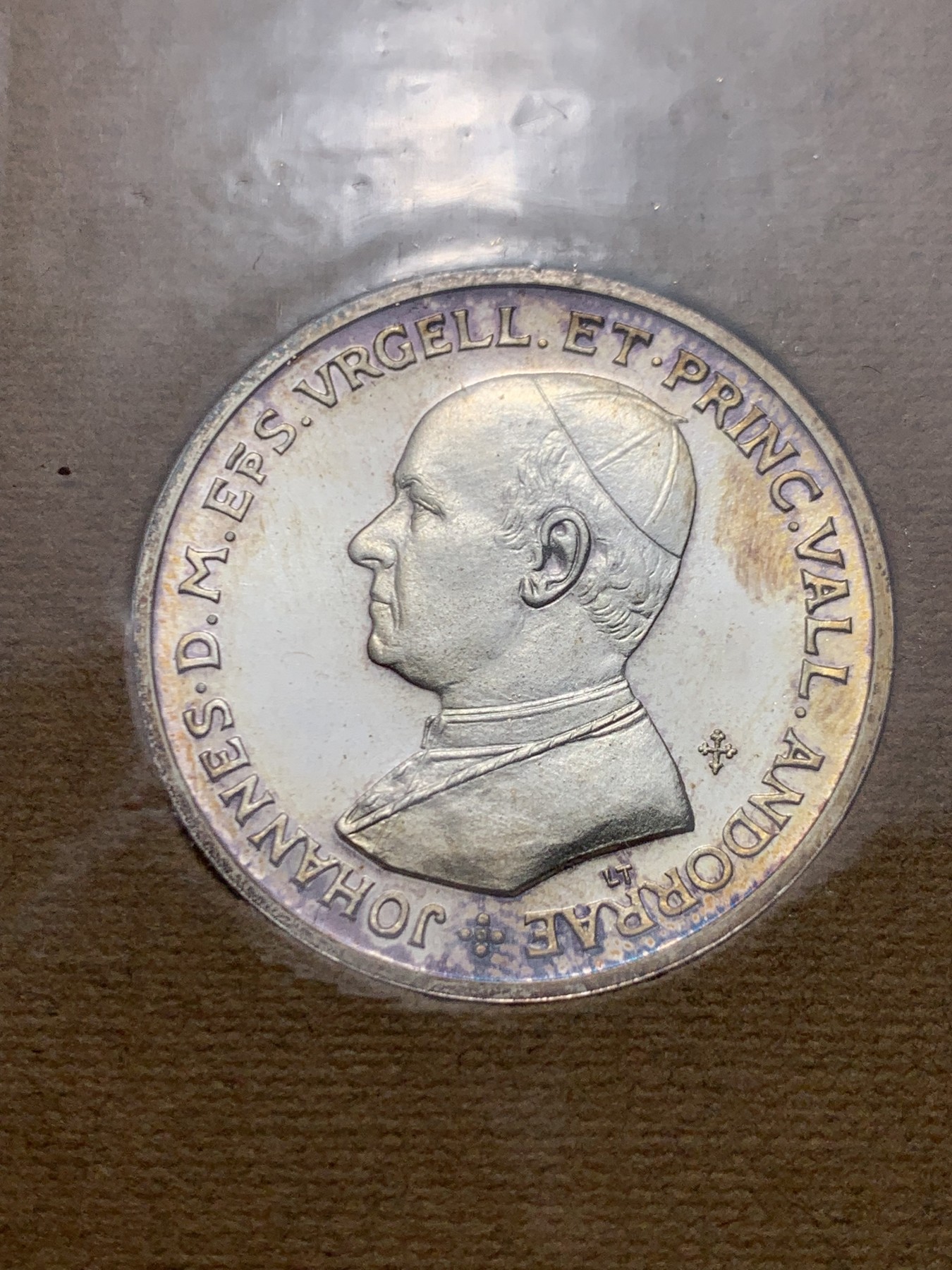 《竞宝斋》第247场-周日，周一 ，周二3场连拍 (全场包邮) 安道尔 1980 纪念银章