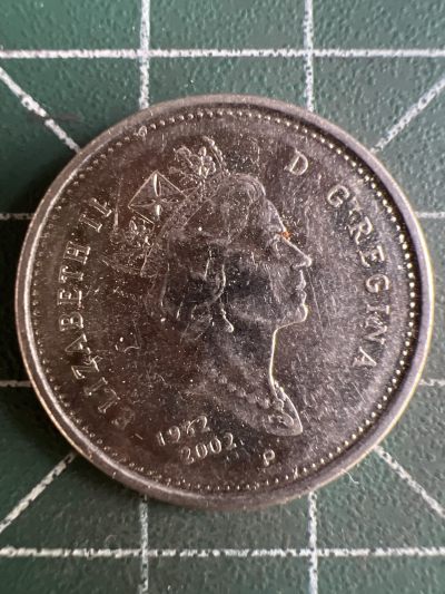 第587期 硬币专场 （无押金，捡漏，全场50包邮，偏远地区除外，接收代拍业务） - 加拿大25分 高冠