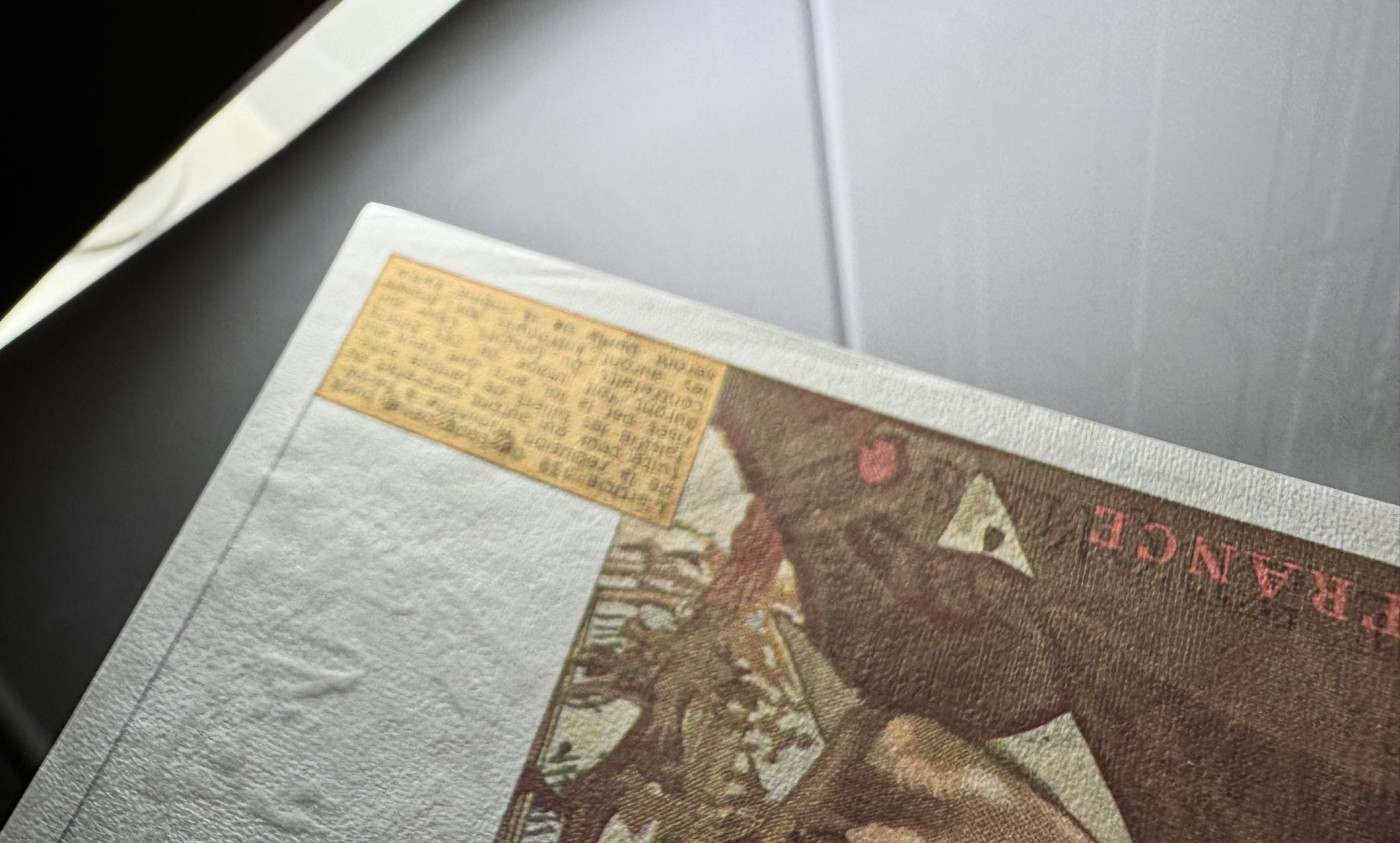 收藏联盟Quantum Auction 第330期拍卖  法国1986年100法郎 品相UNC- 自由引导人民