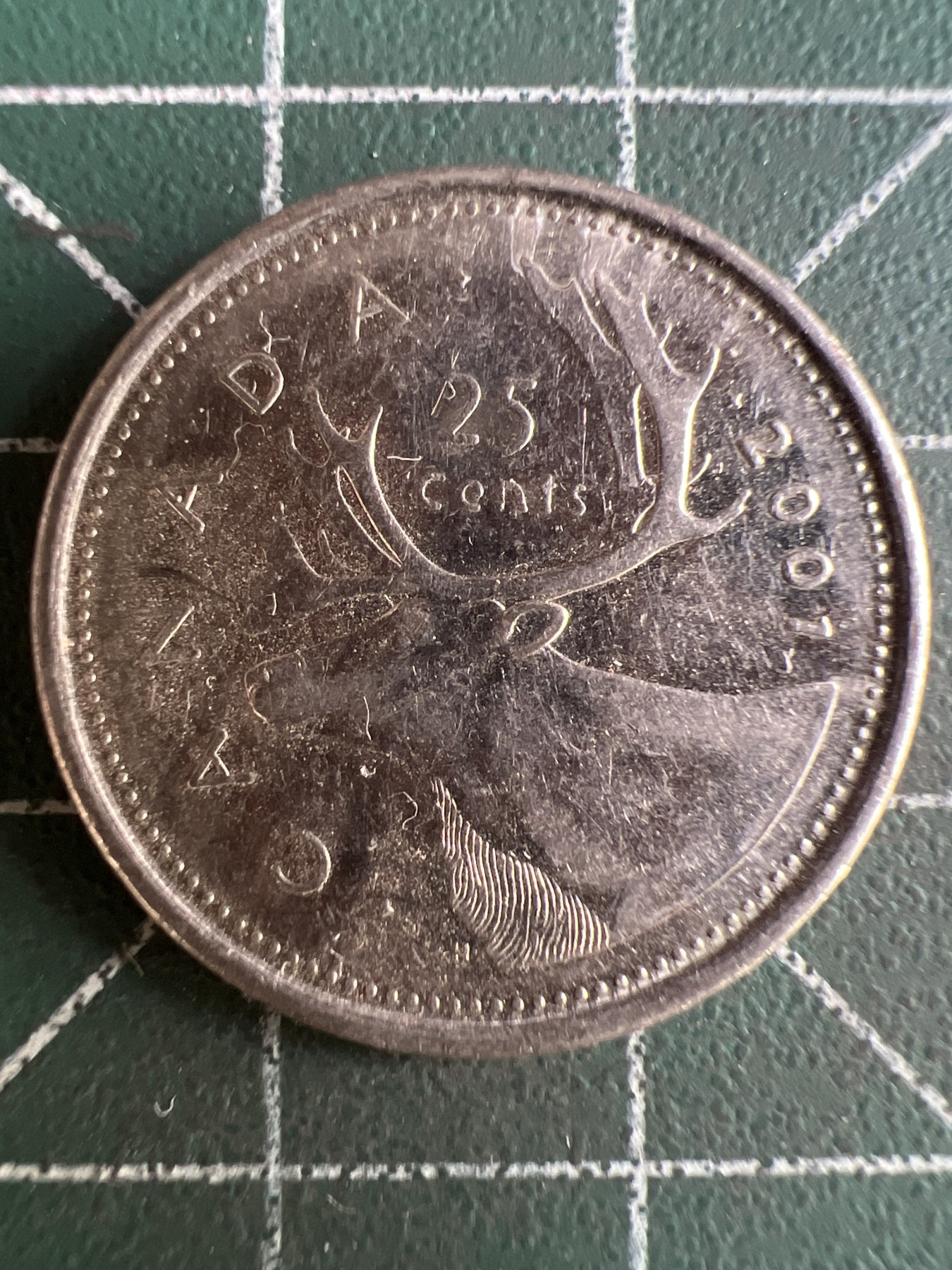 第550期 硬币专场 （无押金，捡漏，全场50包邮，偏远地区除外，接收代拍业务） 加拿大25分 高冠2001年