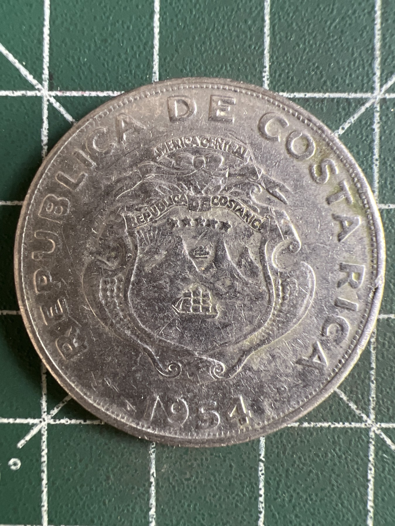 第550期 硬币专场 （无押金，捡漏，全场50包邮，偏远地区除外，接收代拍业务） 哥斯达黎加2克朗1954年
