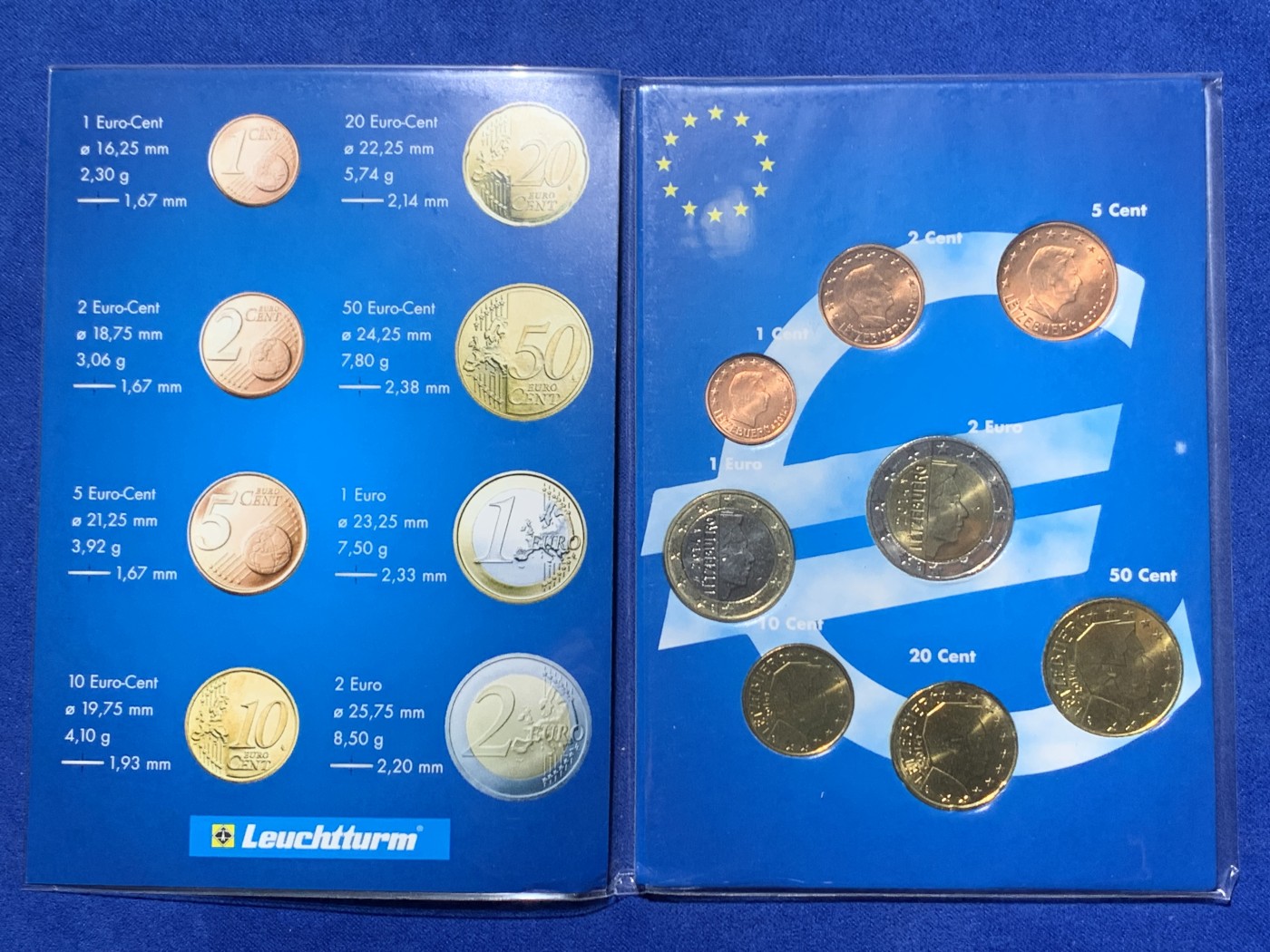 《竞宝斋》第247场-周日，周一 ，周二3场连拍 (全场包邮) 卢森堡2014年8枚装套币