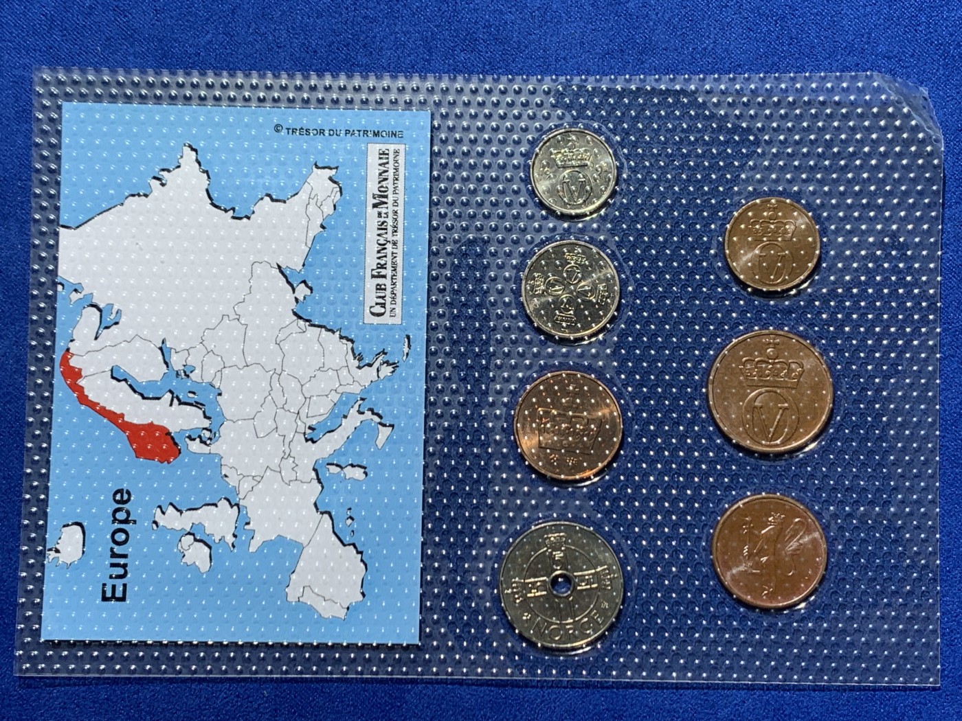 《竞宝斋》第247场-周日，周一 ，周二3场连拍 (全场包邮) 挪威7枚装套币