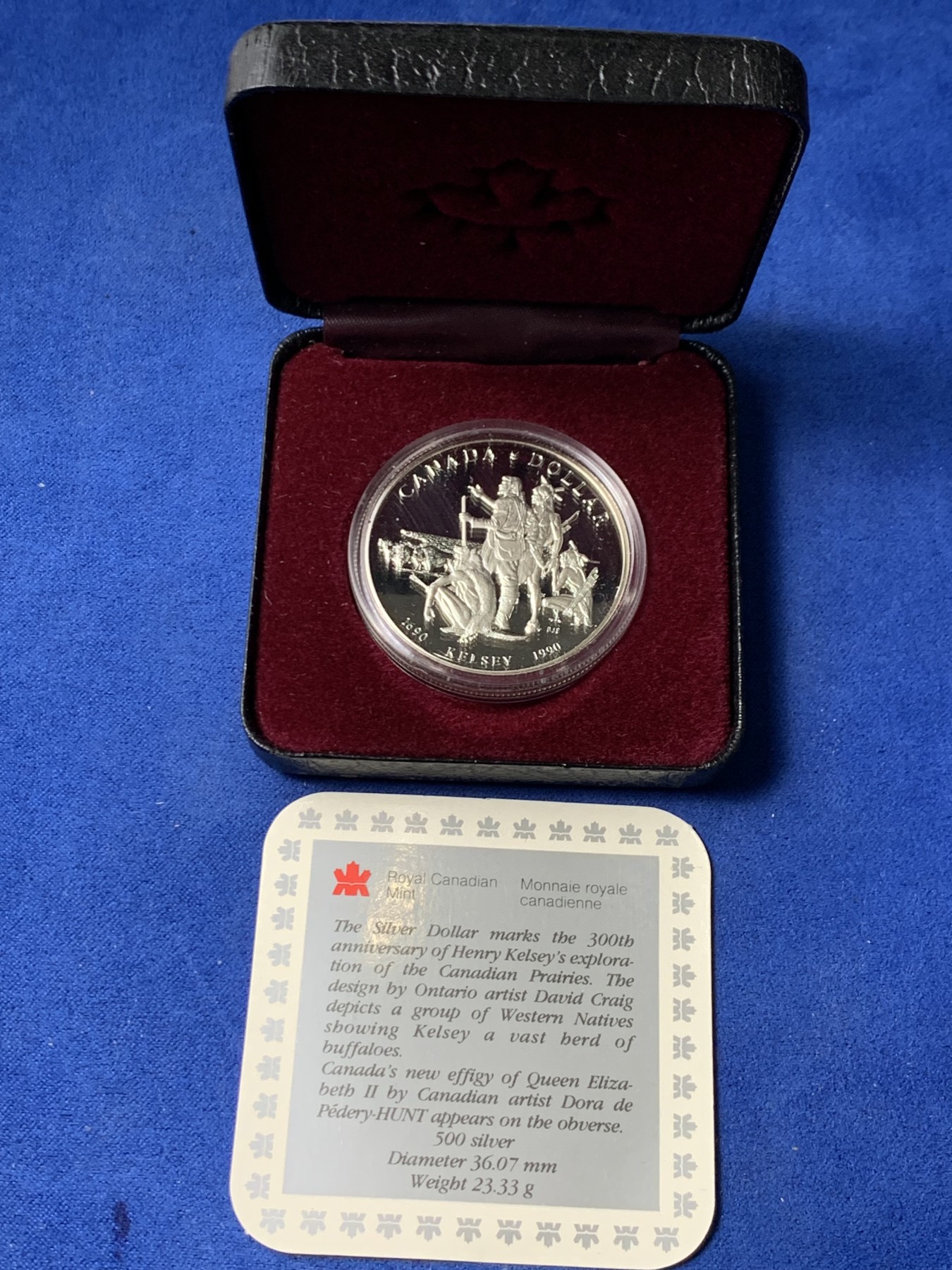 《竞宝斋》第247场-周日，周一 ，周二3场连拍 (全场包邮) 加拿大1990年探险1元银币