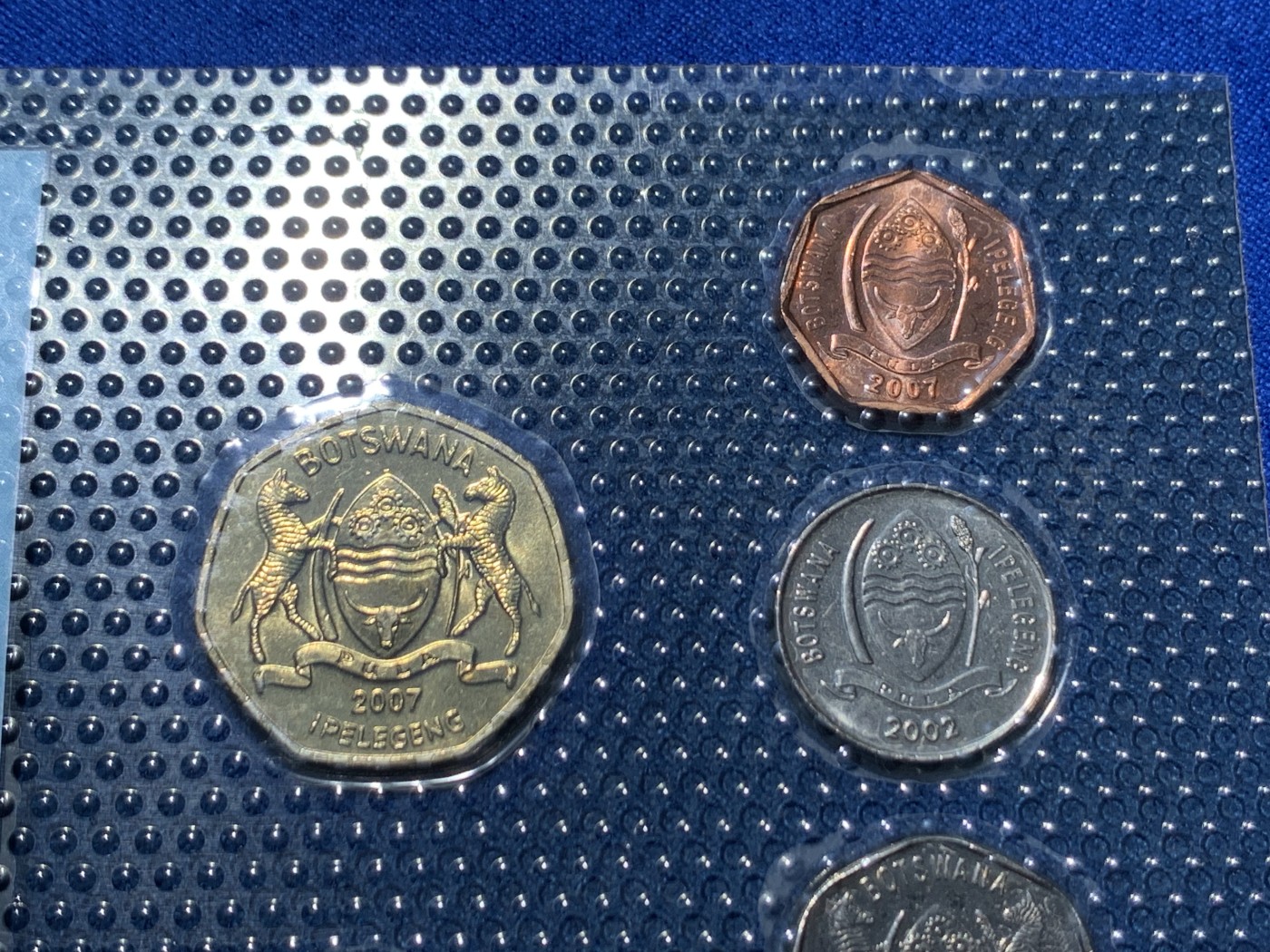 《竞宝斋》第247场-周日，周一 ，周二3场连拍 (全场包邮) 博茨瓦纳6枚装套币
