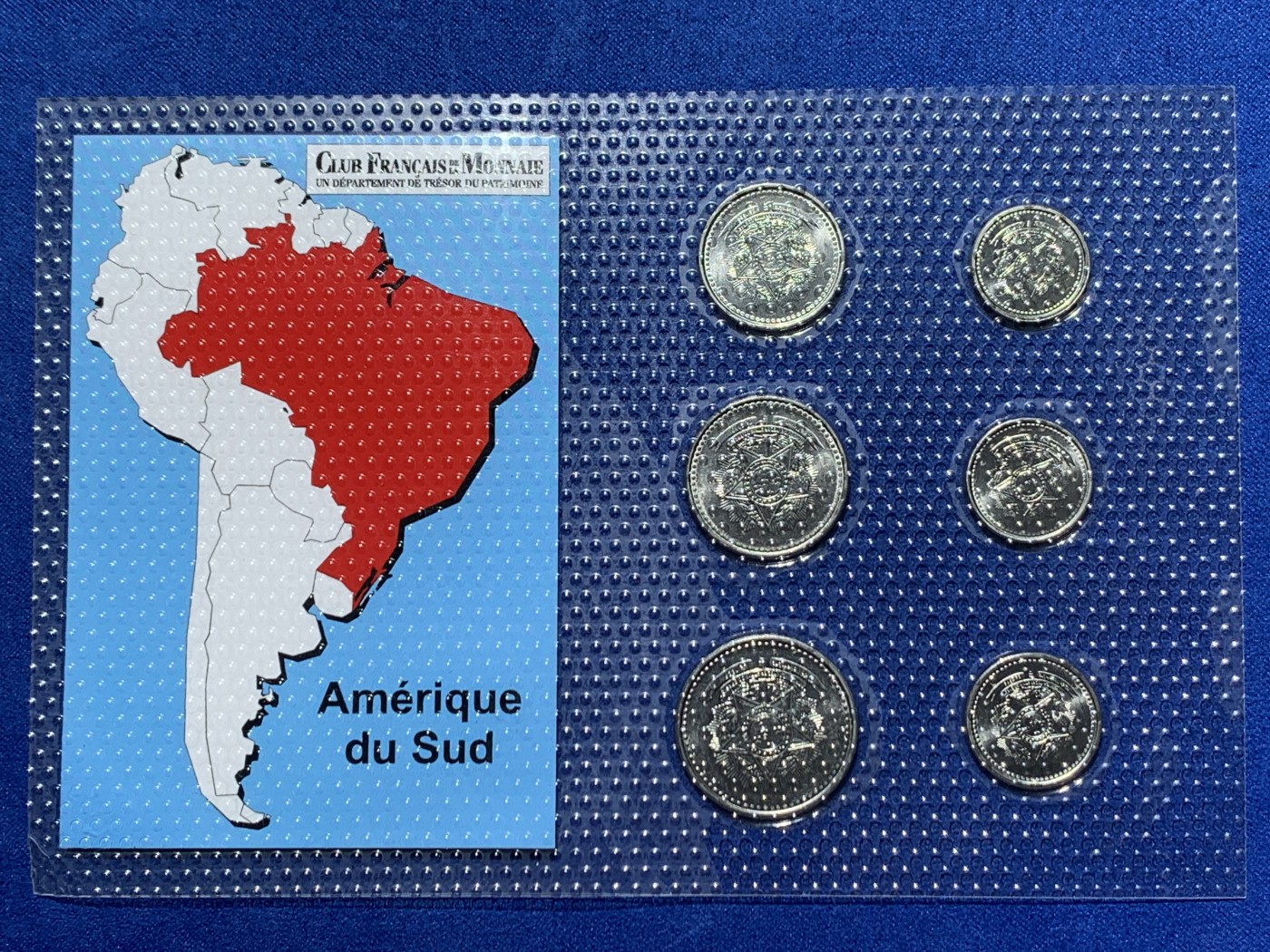 《竞宝斋》第247场-周日，周一 ，周二3场连拍 (全场包邮) 巴西6枚装套币