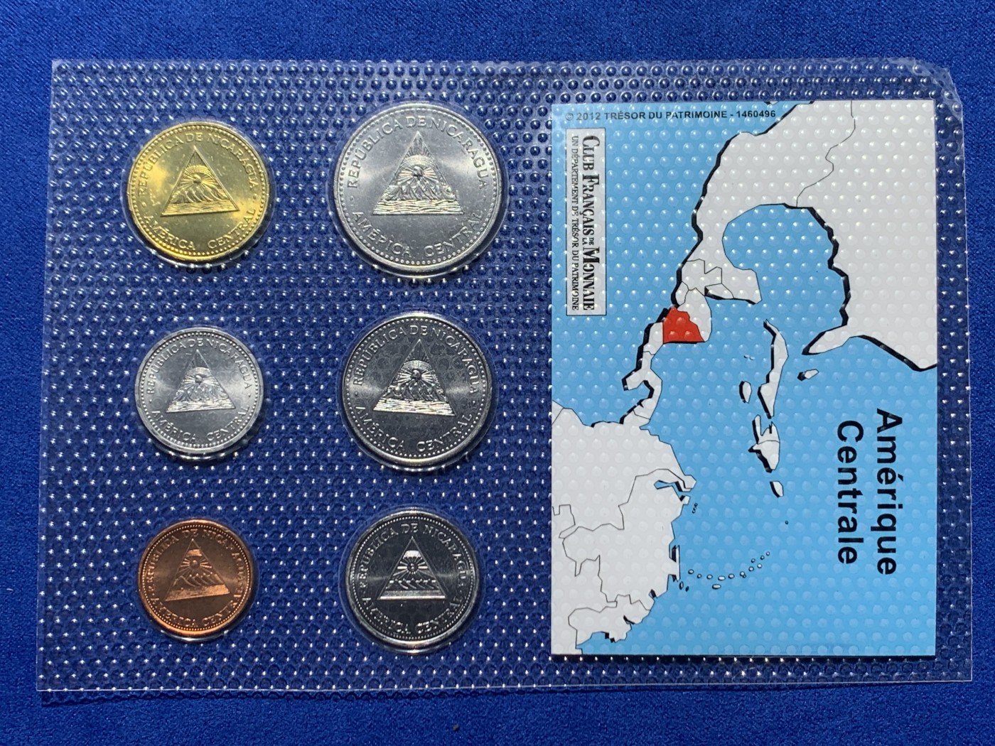 《竞宝斋》第247场-周日，周一 ，周二3场连拍 (全场包邮) 尼加拉瓜6枚装套币