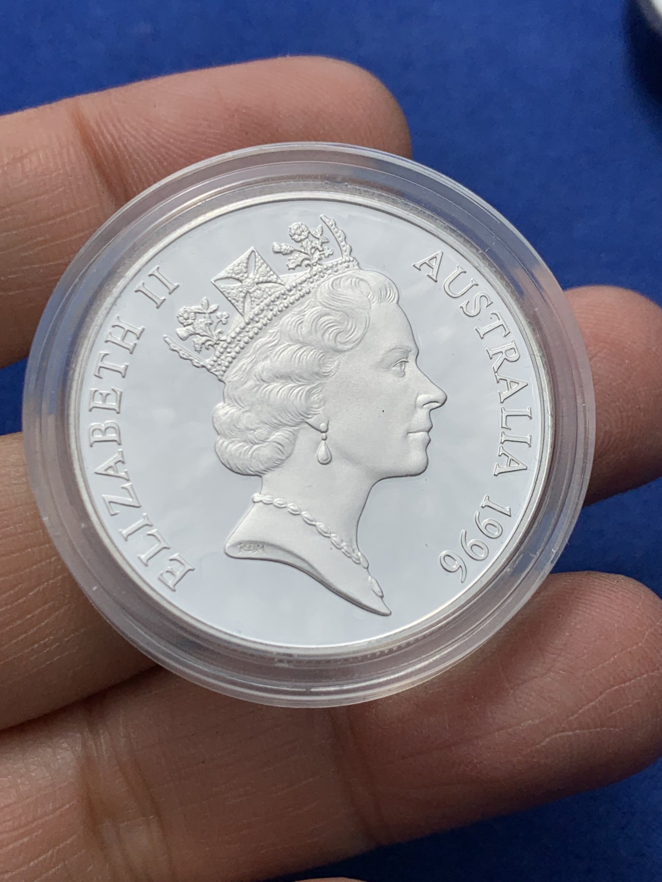 《竞宝斋》第247场-周日，周一 ，周二3场连拍 (全场包邮) 澳大利亚 1996  南露脊鲸 10元 大银币 加厚 40克 925银