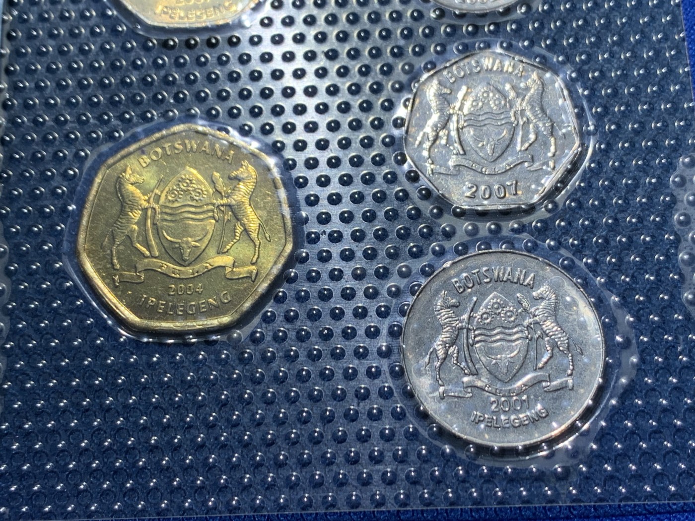 《竞宝斋》第247场-周日，周一 ，周二3场连拍 (全场包邮) 博茨瓦纳6枚装套币