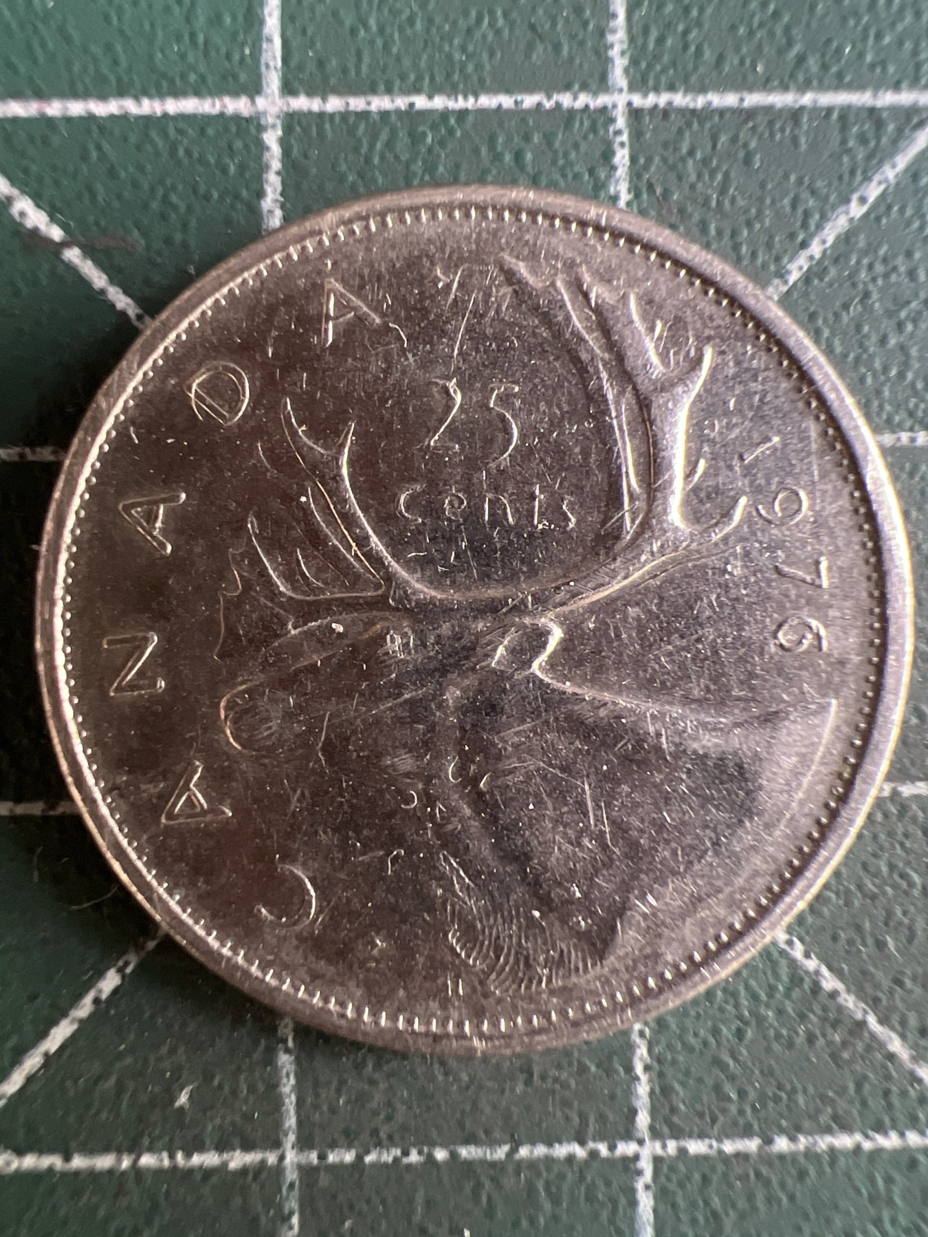 第550期 硬币专场 （无押金，捡漏，全场50包邮，偏远地区除外，接收代拍业务） 加拿大25分 青年 1976年