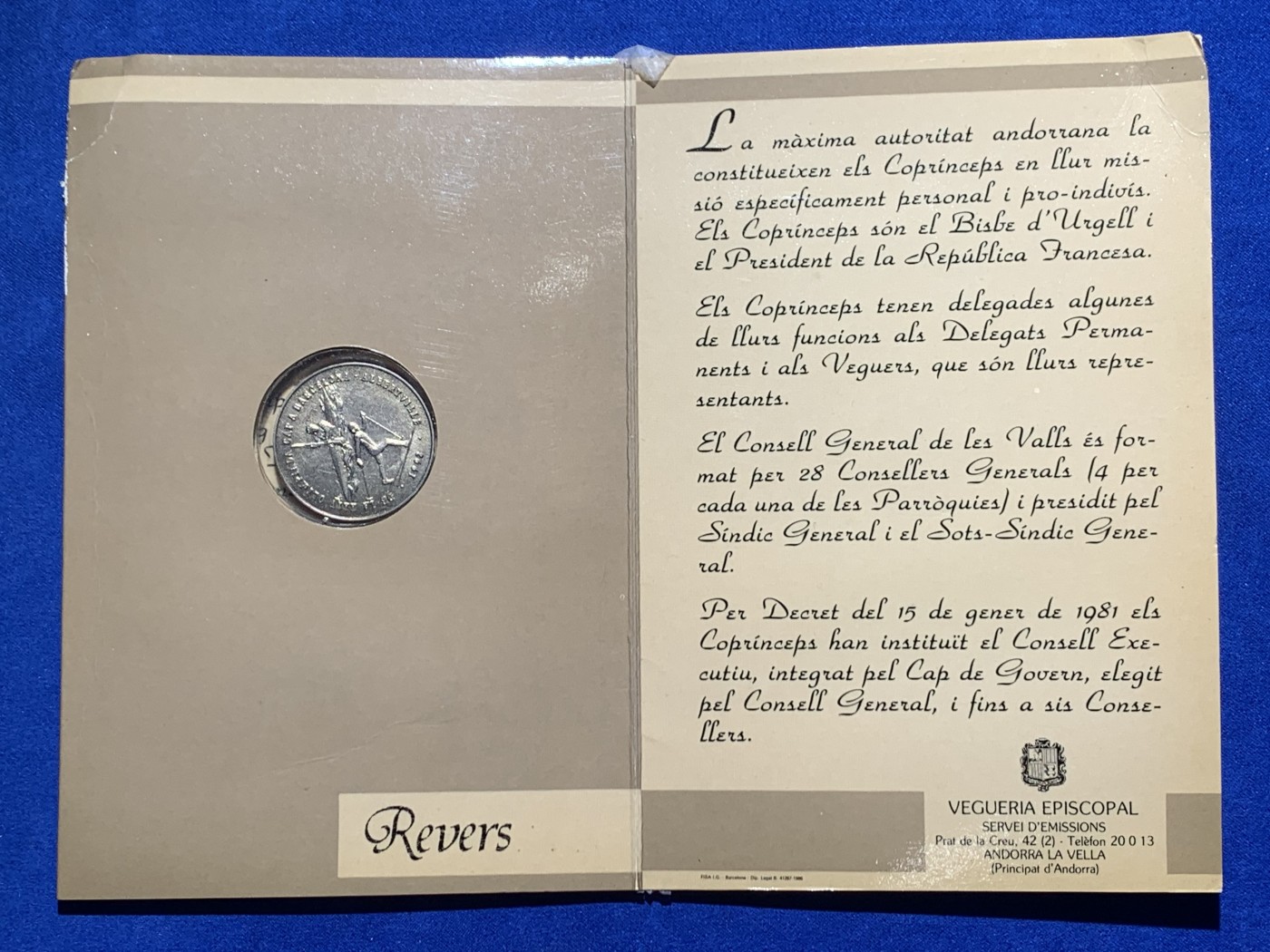 《竞宝斋》第247场-周日，周一 ，周二3场连拍 (全场包邮) 卡装 安道尔1987年划船和滑雪2第纳尔纪念币