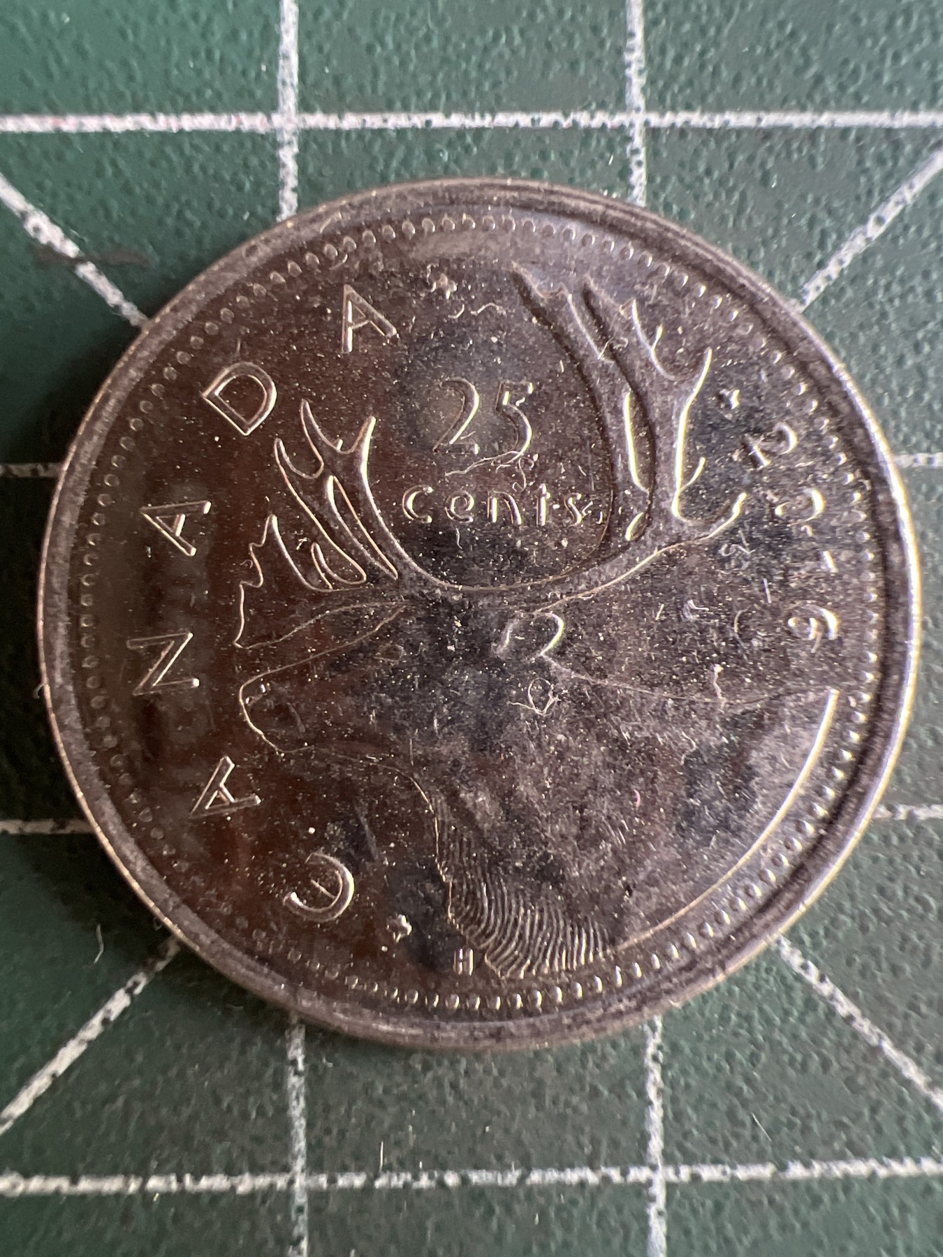 第550期 硬币专场 （无押金，捡漏，全场50包邮，偏远地区除外，接收代拍业务） 加拿大25分 老年 2016年