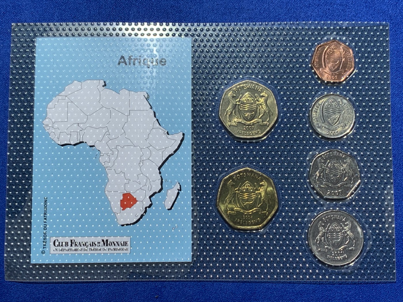 《竞宝斋》第247场-周日，周一 ，周二3场连拍 (全场包邮) 博茨瓦纳6枚装套币