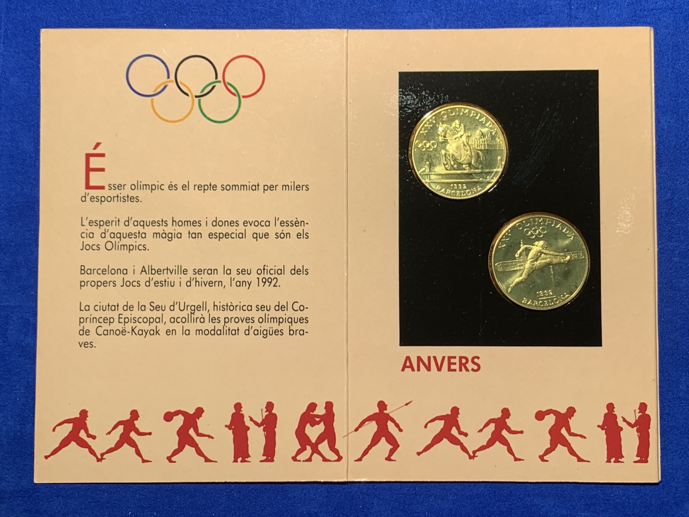 《竞宝斋》第247场-周日，周一 ，周二3场连拍 (全场包邮) 安道尔 1992年 巴塞罗那奥运 骑马和跨栏 20第纳尔   单枚16克 925银