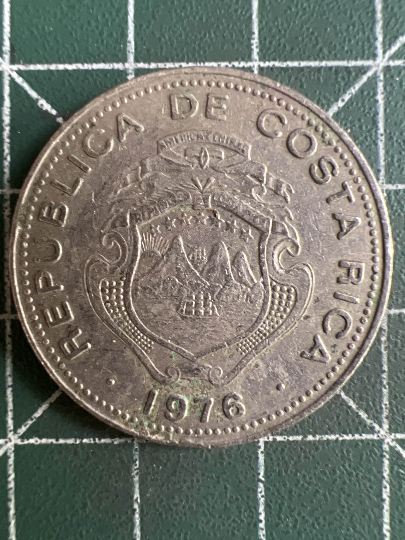 第550期 硬币专场 （无押金，捡漏，全场50包邮，偏远地区除外，接收代拍业务） 哥斯达黎加1克朗1976年