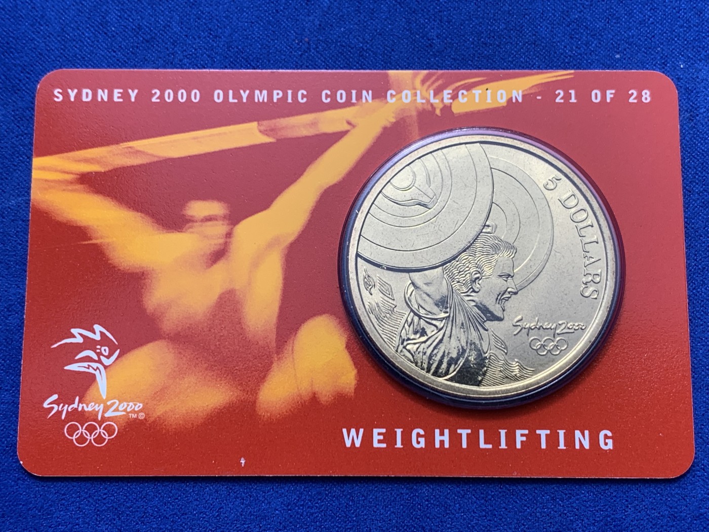 《竞宝斋》第247场-周日，周一 ，周二3场连拍 (全场包邮) 2000年悉尼奥运会5元纪念币