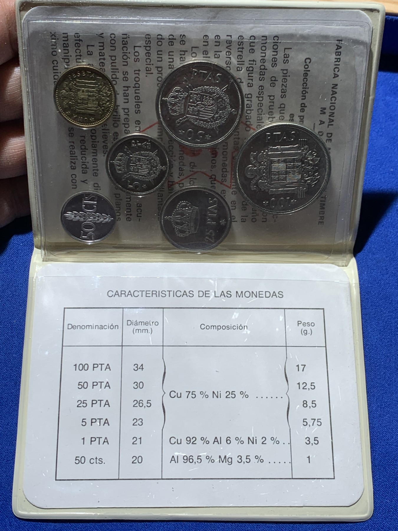 《竞宝斋》第247场-周日，周一 ，周二3场连拍 (全场包邮) 册子装 西班牙 1975年胡安卡洛斯一世 6枚套币 造币厂封装