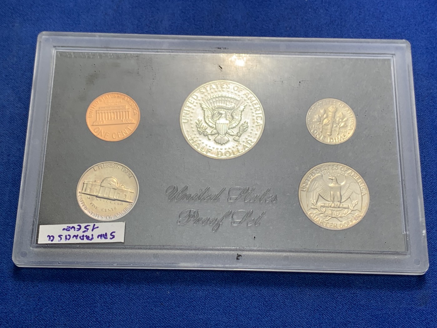 《竞宝斋》第247场-周日，周一 ，周二3场连拍 (全场包邮) PROOF封装 美国1968年5枚装精制套币